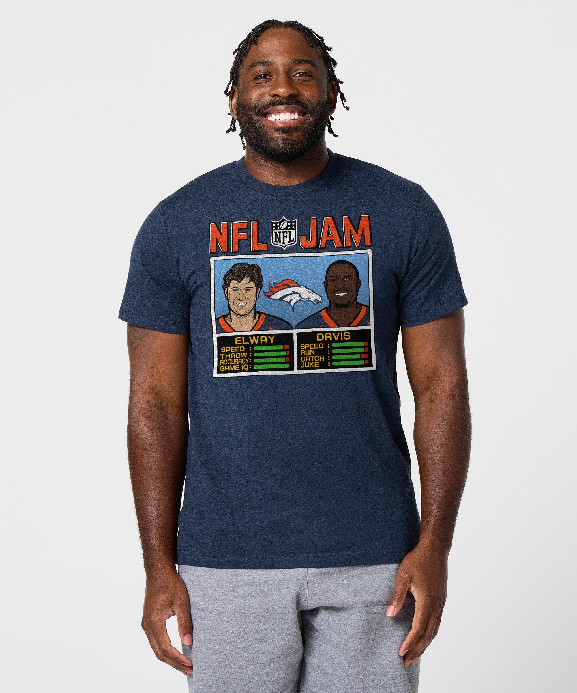 Nfl Jam Denver Broncos Elway And Davis
