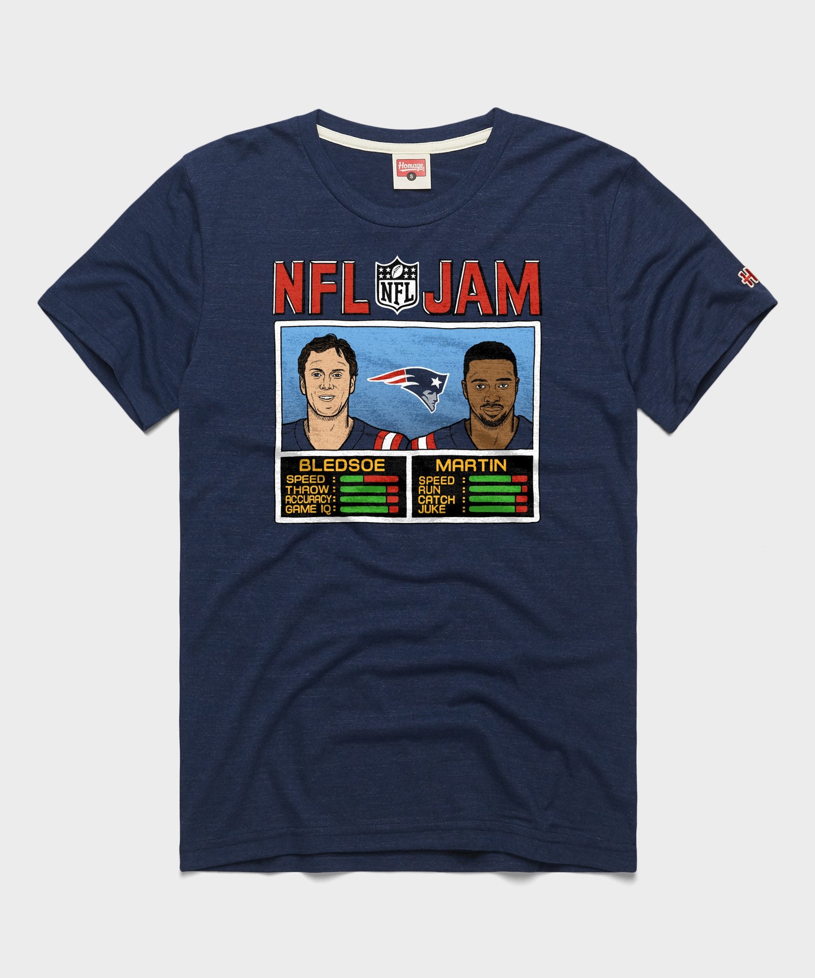 Nfl Jam Patriots Bledsoe And Martin