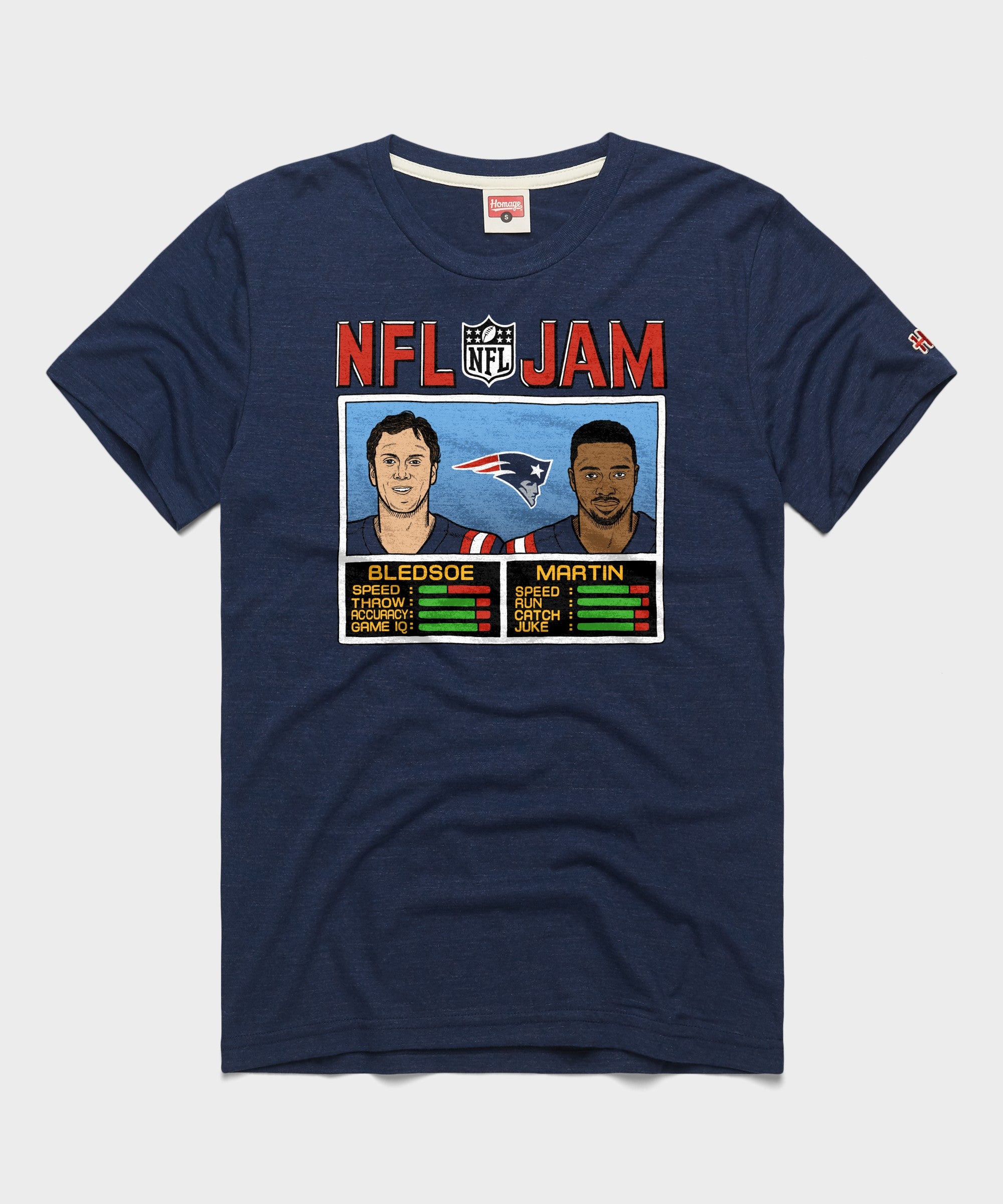 Nfl Jam Patriots Bledsoe And Martin