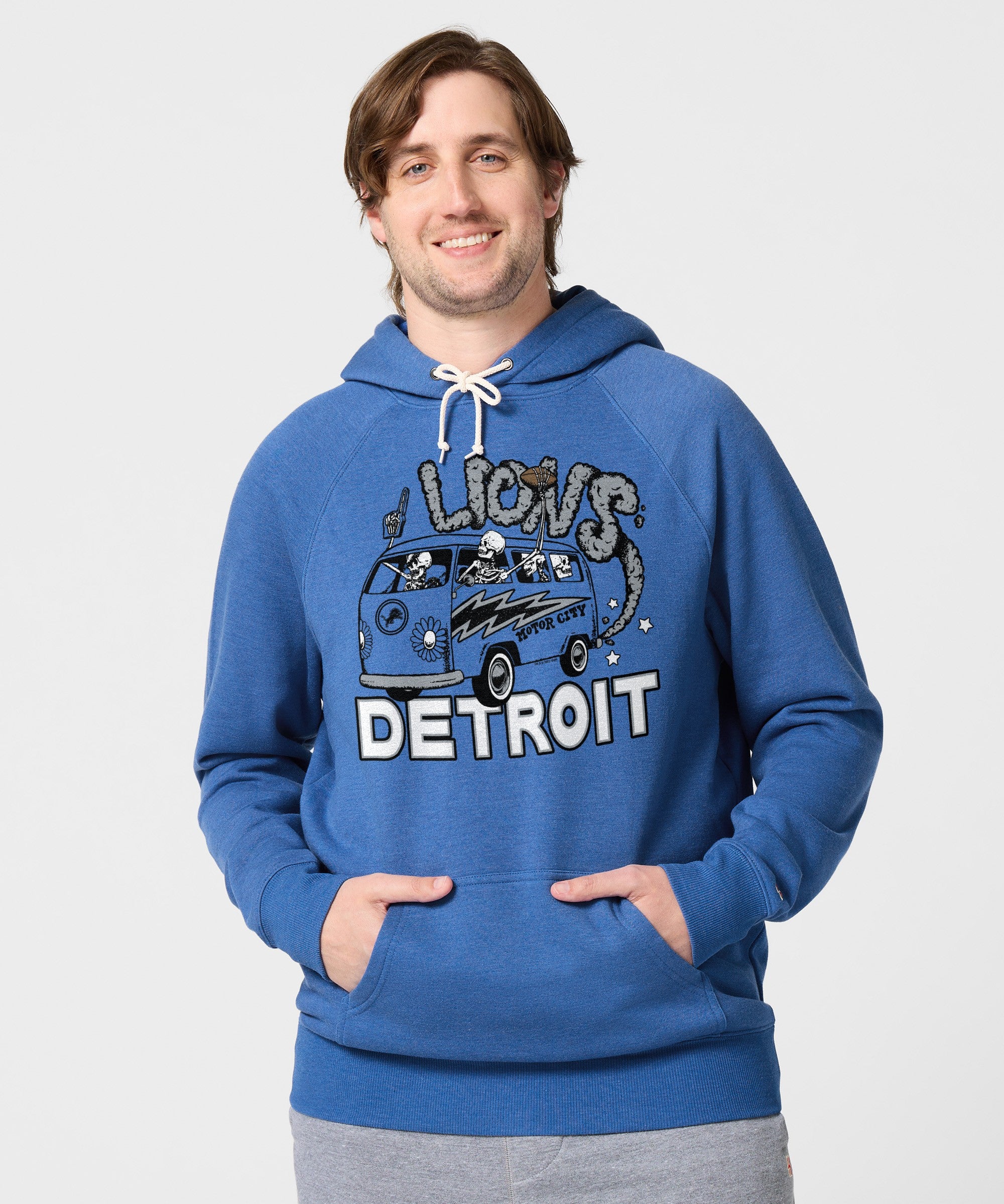 Nfl X Grateful Dead X Lions Hoodie