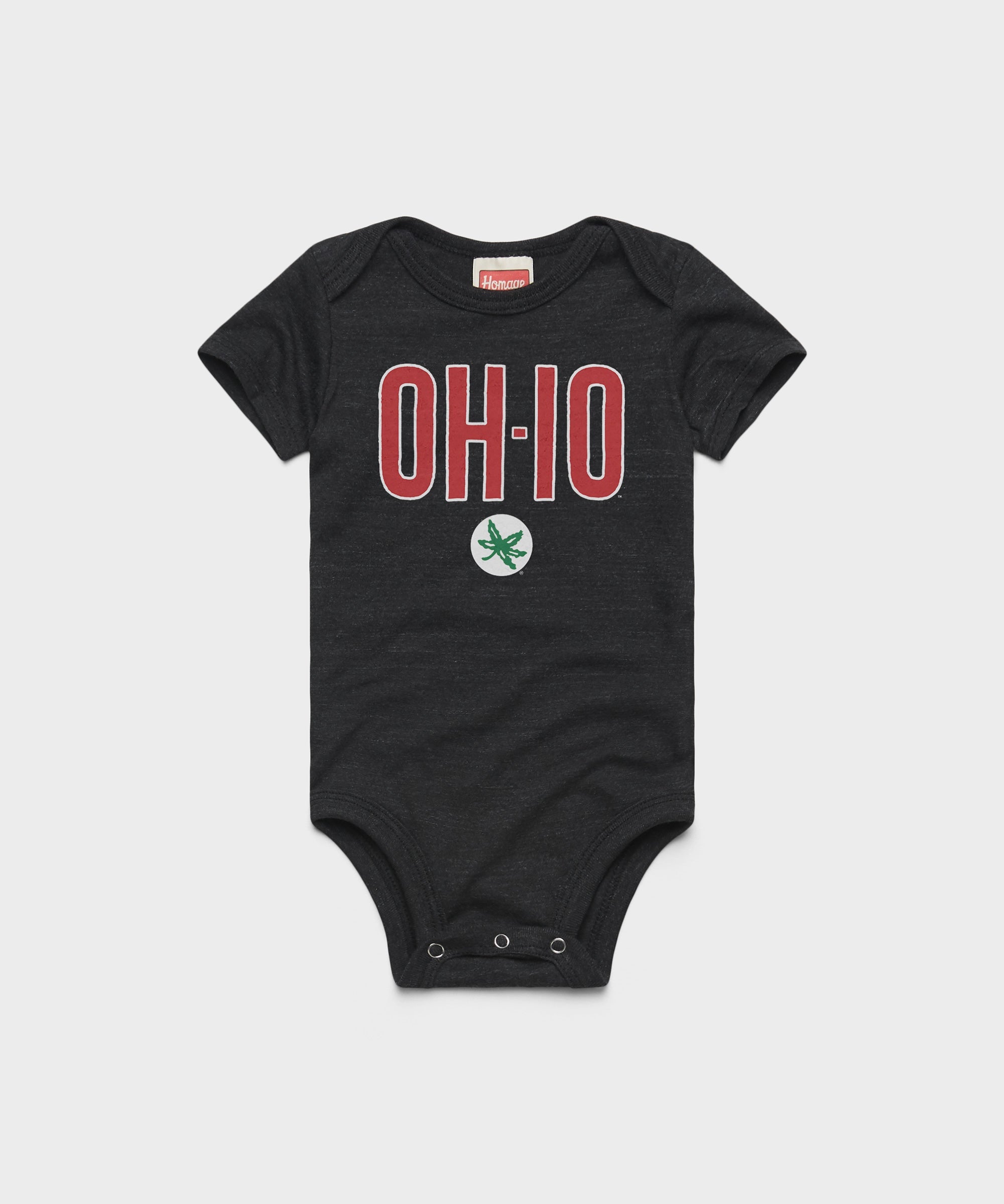 OH IO Buckeye Leaf Baby One Piece