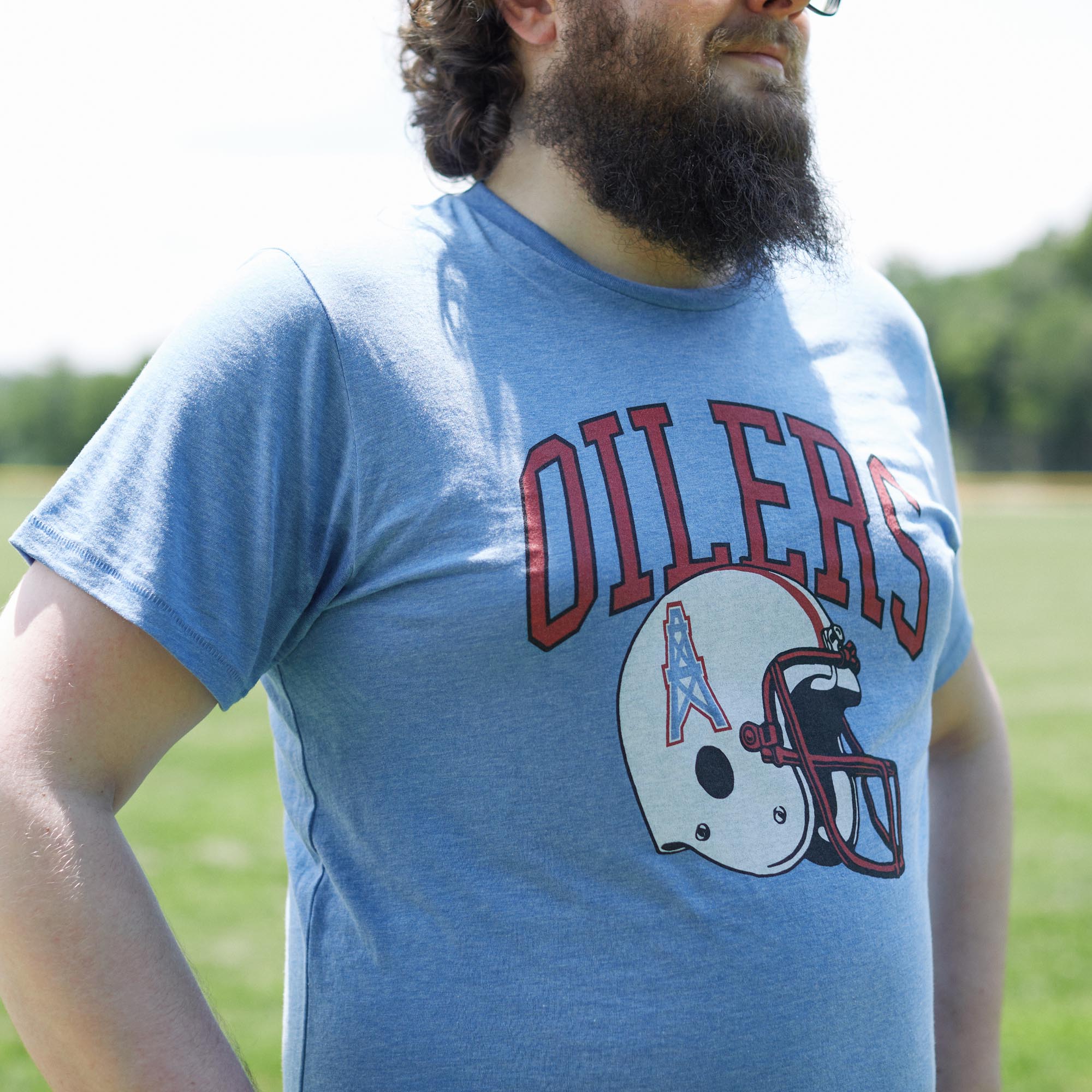 Houston Oilers Tshirt Vintage Football Retro T-shirt Texans 