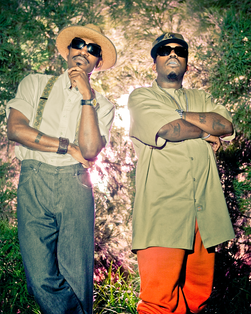 Members of Oukast, André 3000 and Big Boi. 