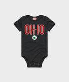 Oh Io Buckeye Leaf Baby One Piece