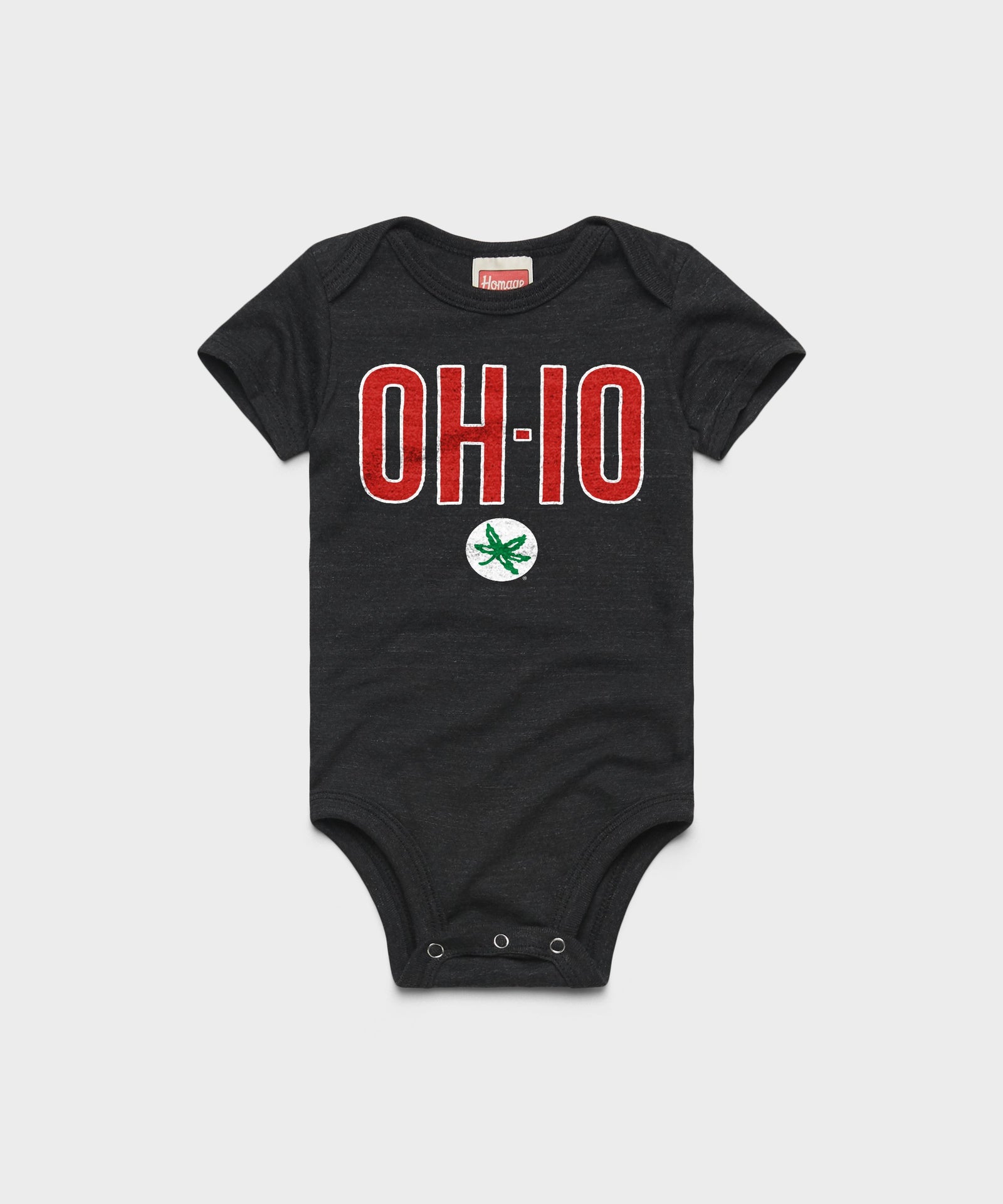 Oh Io Buckeye Leaf Baby One Piece