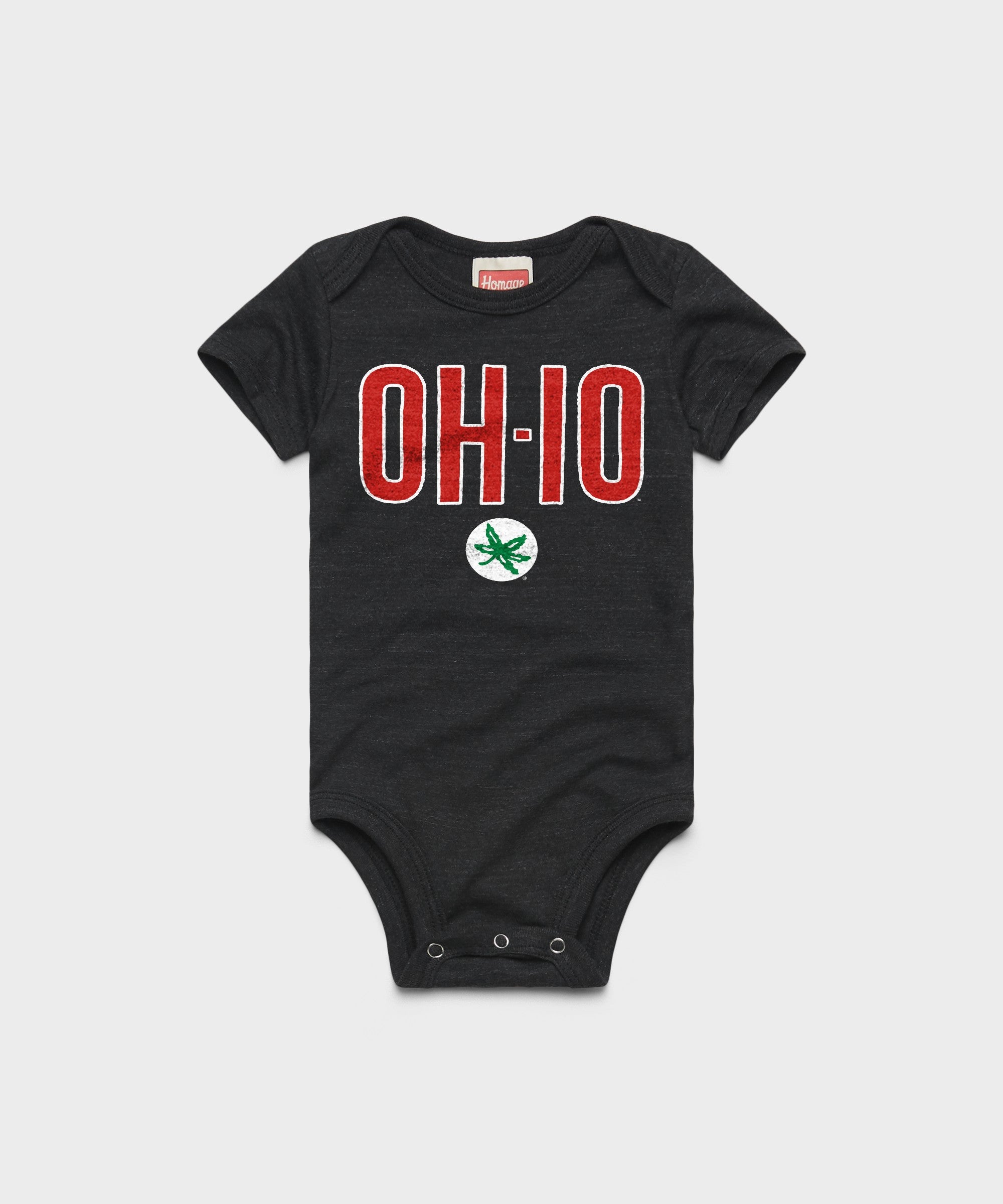 Oh Io Buckeye Leaf Baby One Piece
