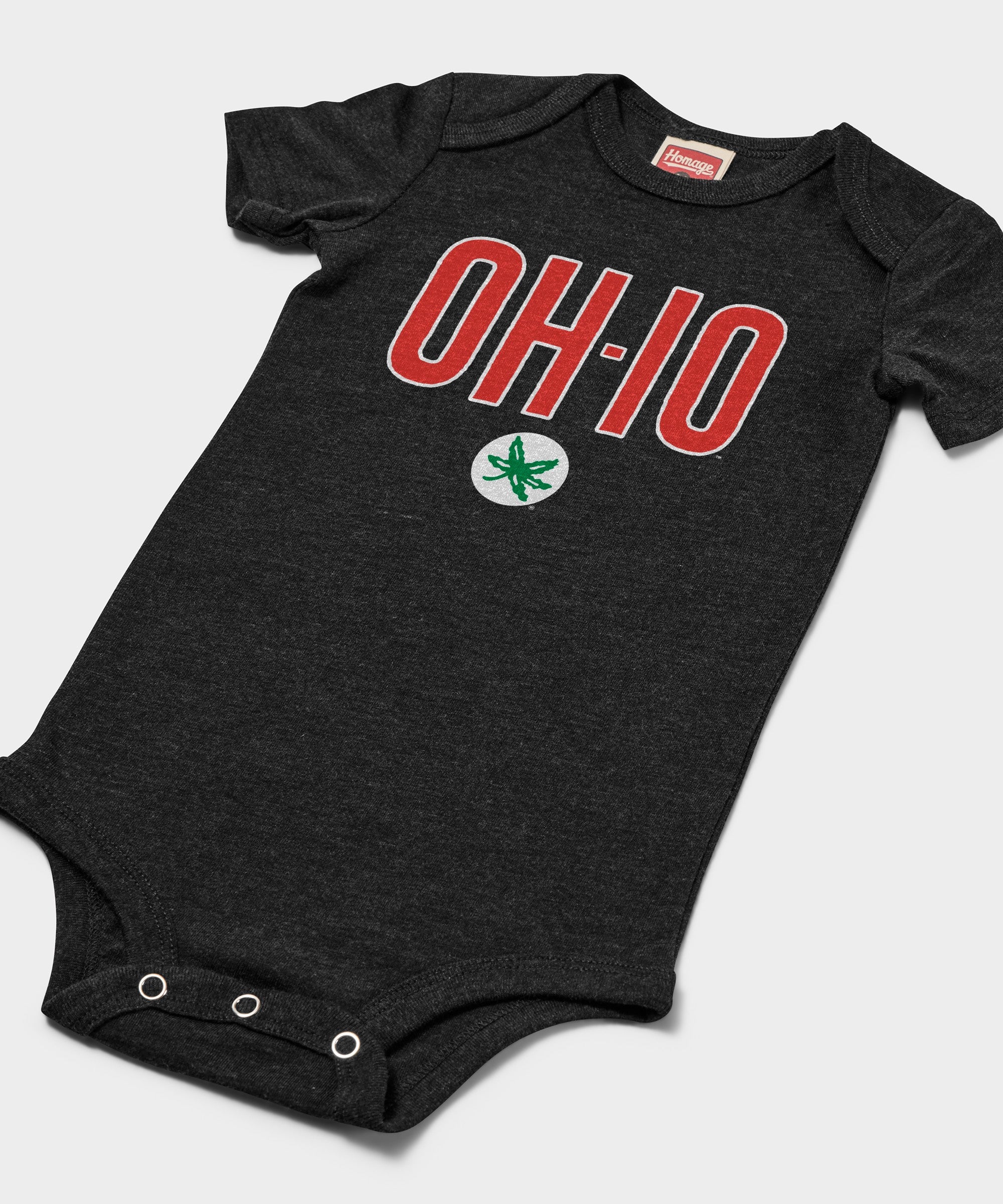 Oh Io Buckeye Leaf Baby One Piece