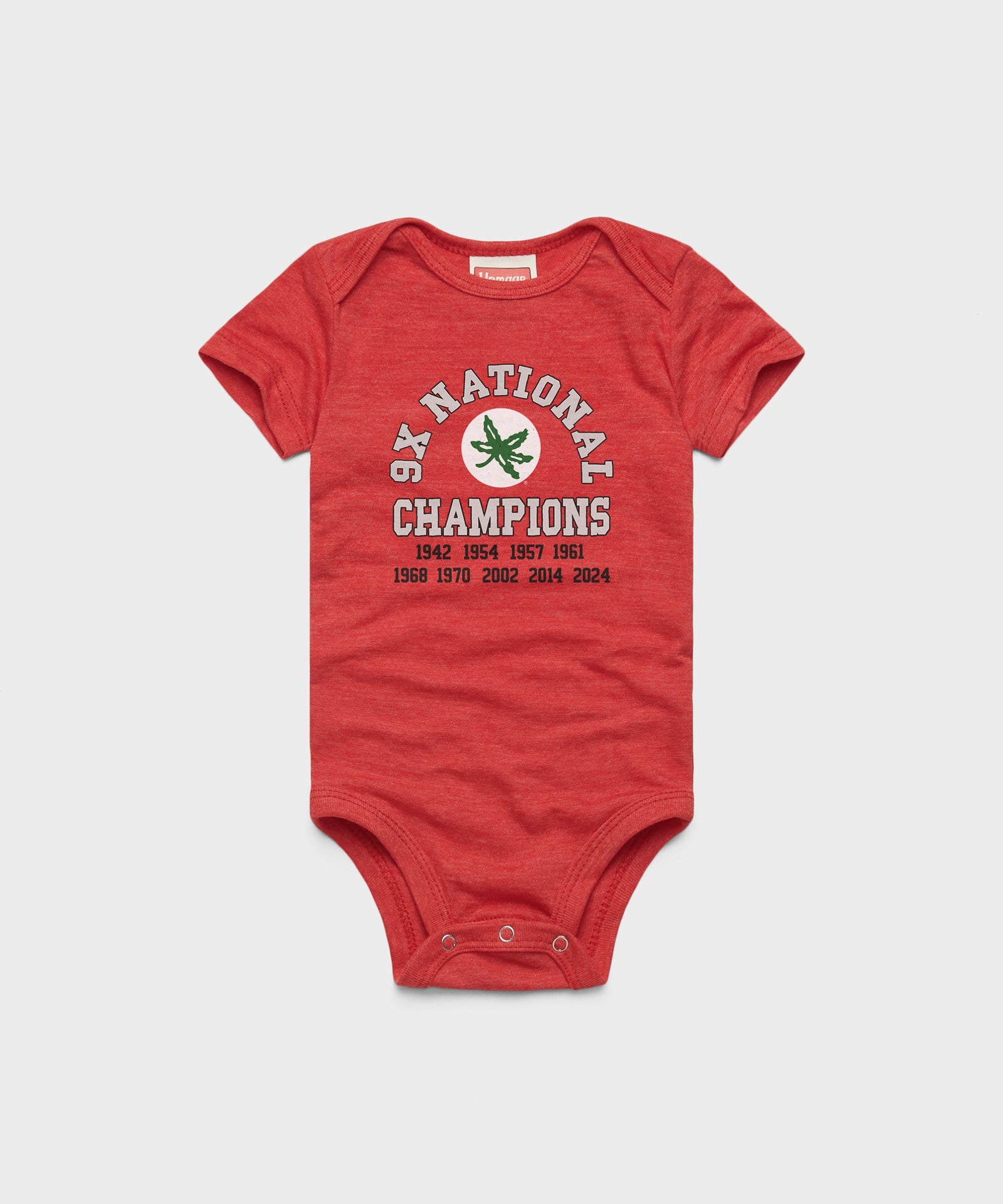 Ohio State 9X National Champions Baby One Piece
