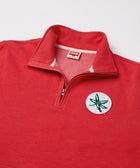 Ohio State Buckeye Leaf Applique Quarter Zip Pullover