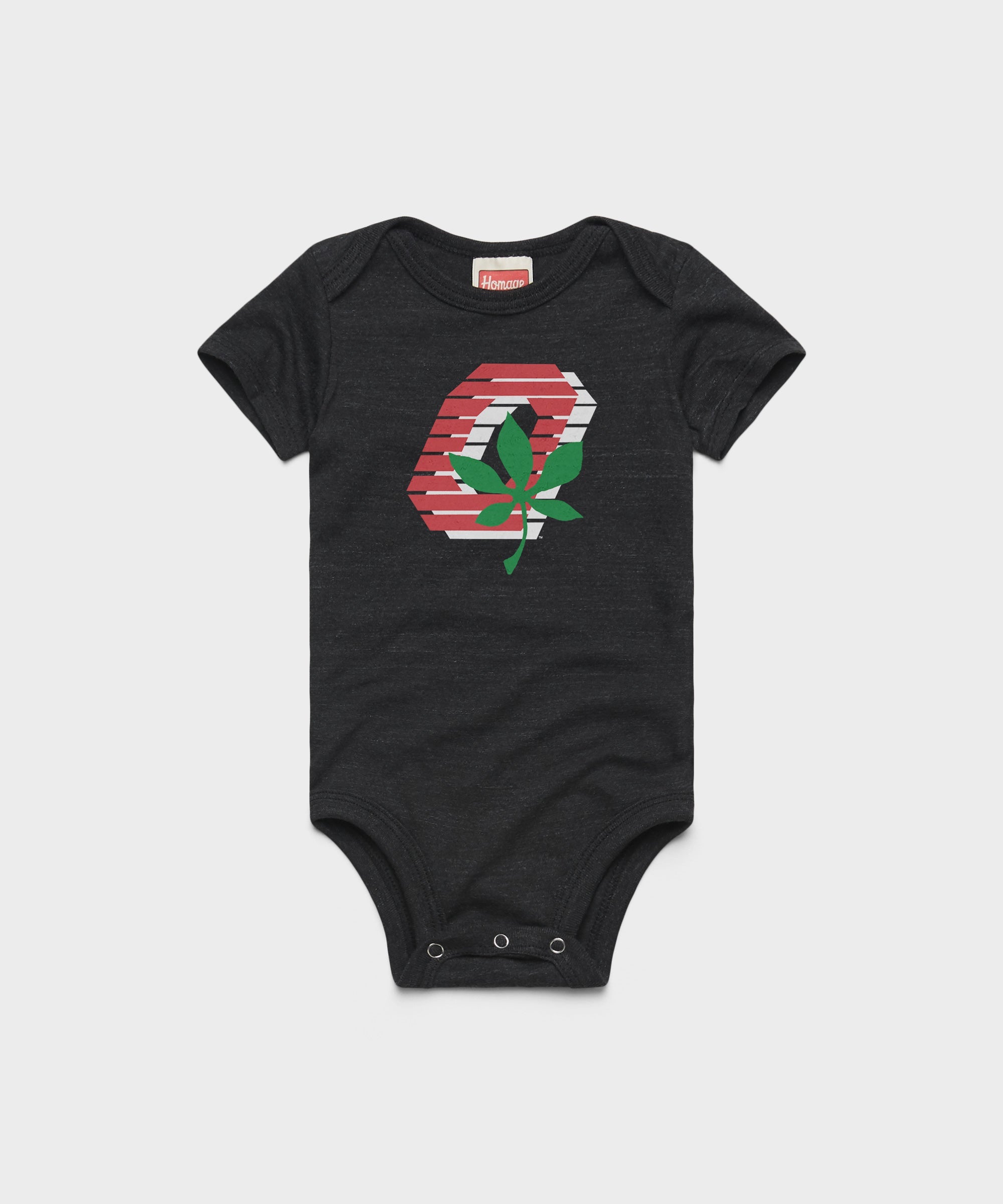 Ohio State Buckeye Leaf Baby One Piece