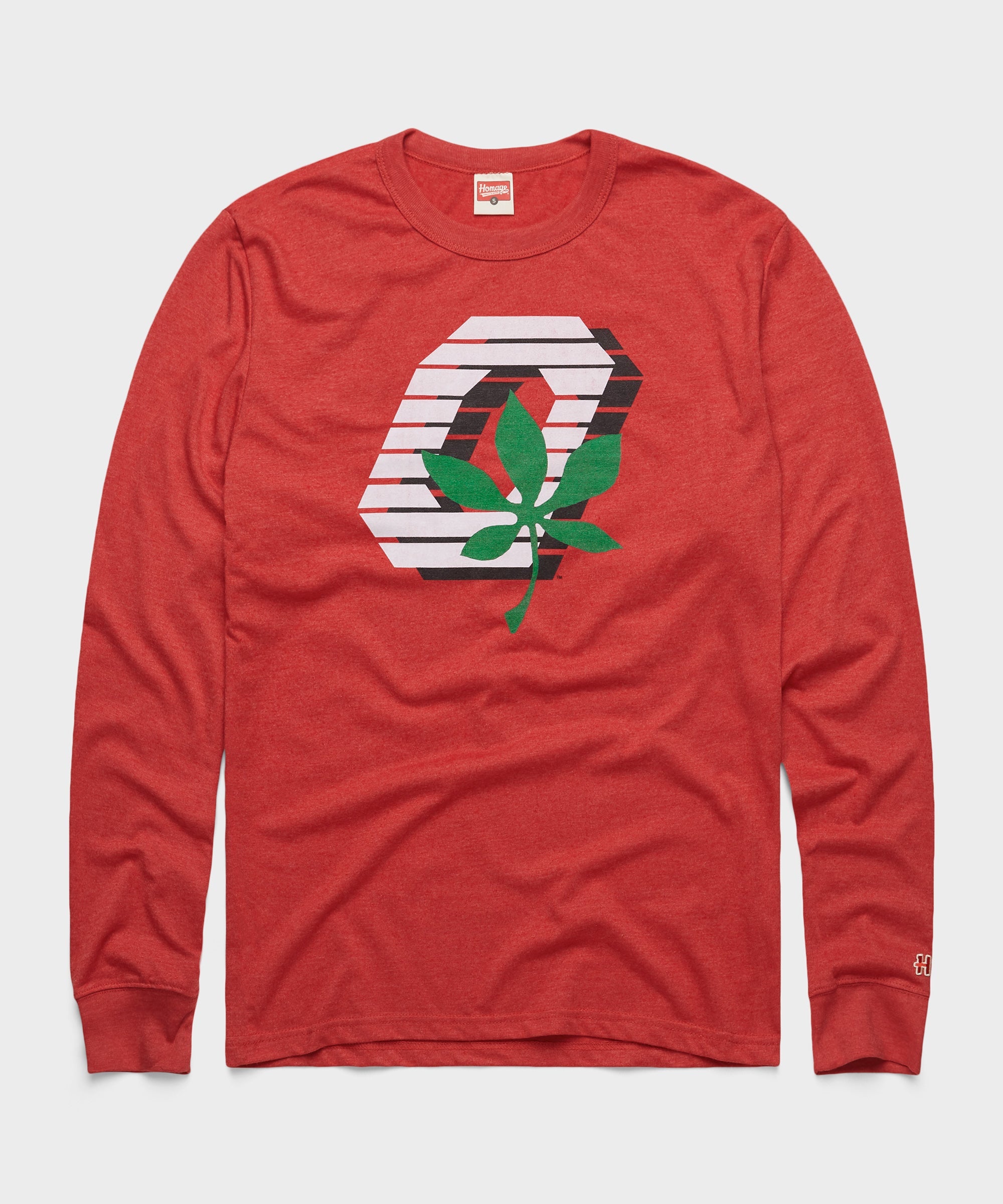 Ohio State Buckeye Leaf Long Sleeve Tee
