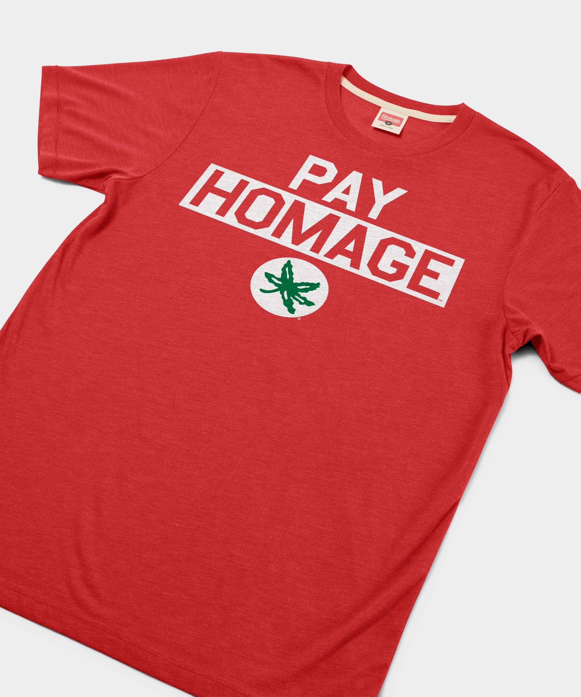 Ohio State Buckeye Leaf Pay Homage