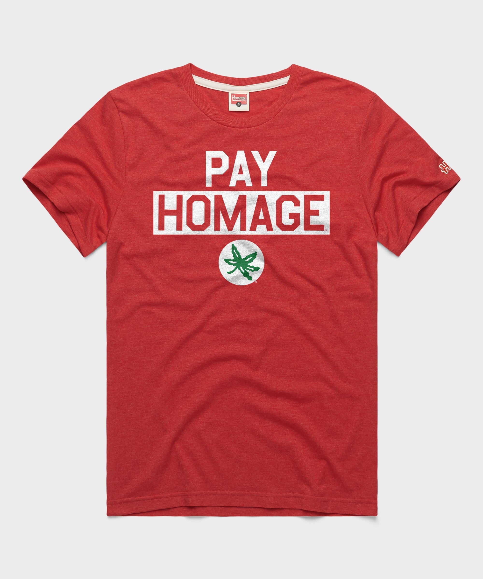Ohio State Buckeye Leaf Pay Homage