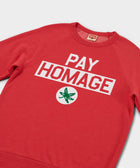 Ohio State Buckeye Leaf Pay Homage Crewneck