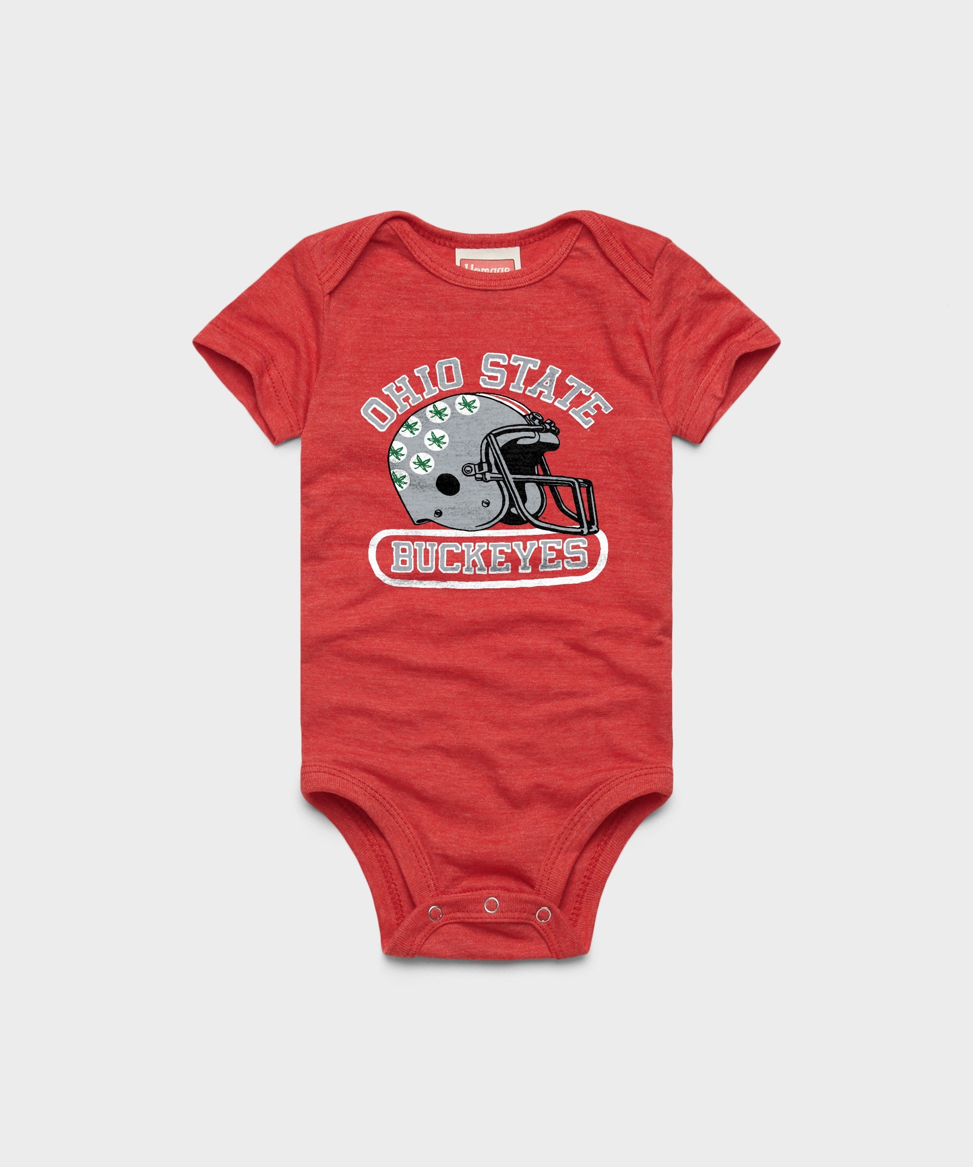 Ohio State Buckeyes Helmet Baby One Piece