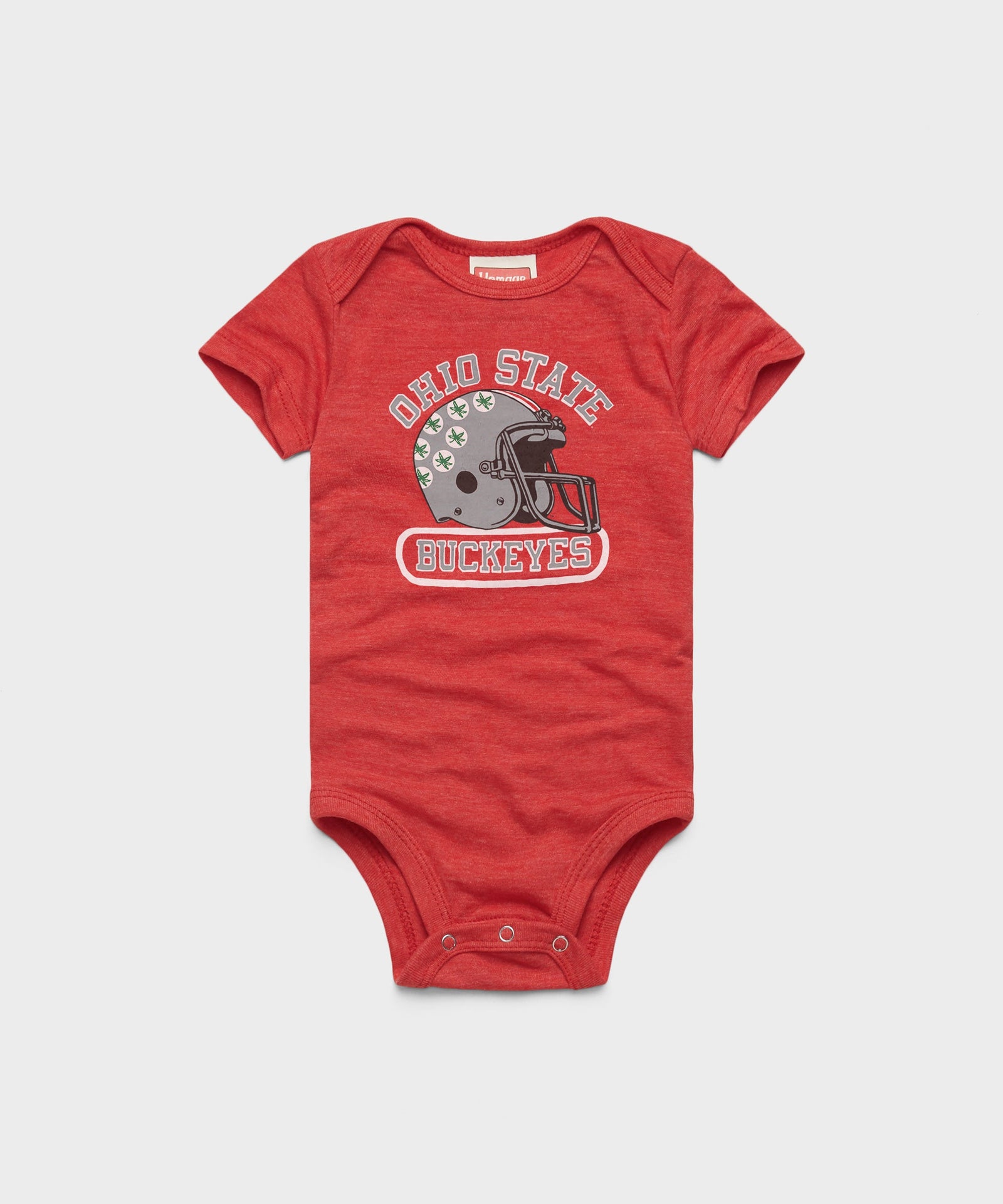Ohio State Buckeyes Helmet Baby One Piece