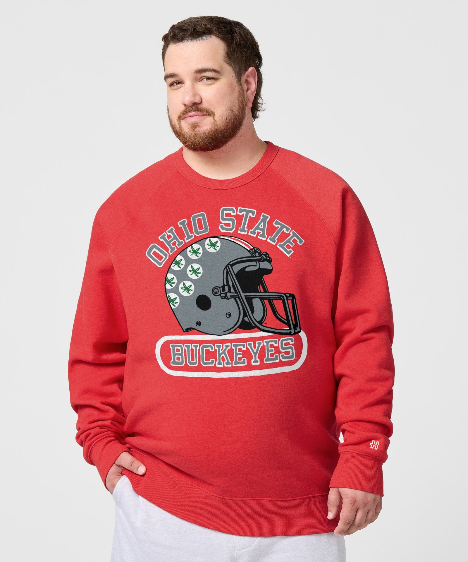 Ohio State Buckeyes Helmet Crewneck