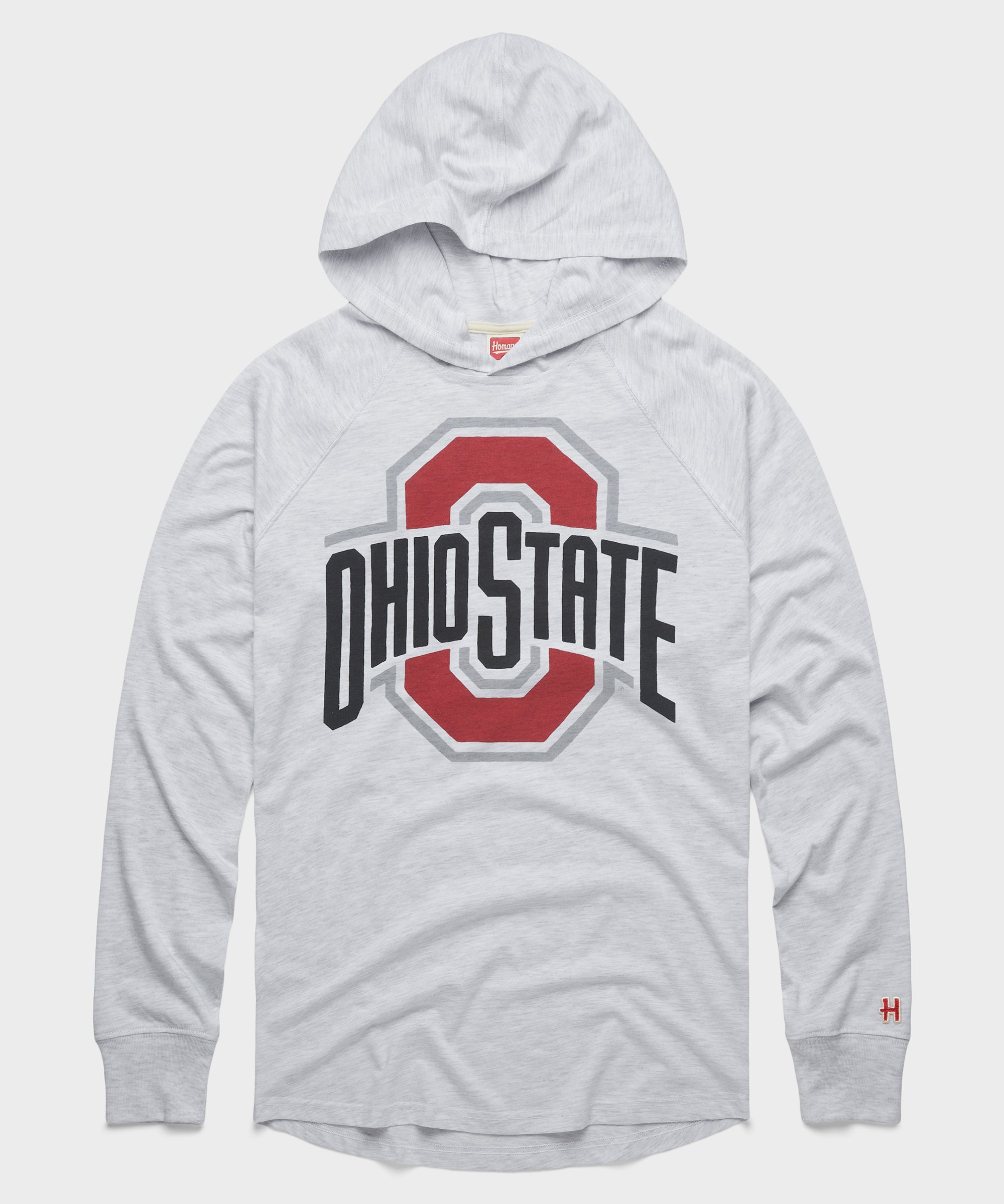 Ohio State Buckeyes Lightweight Hoodie Ash