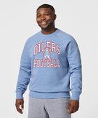 Oilers Football Arch Crewneck