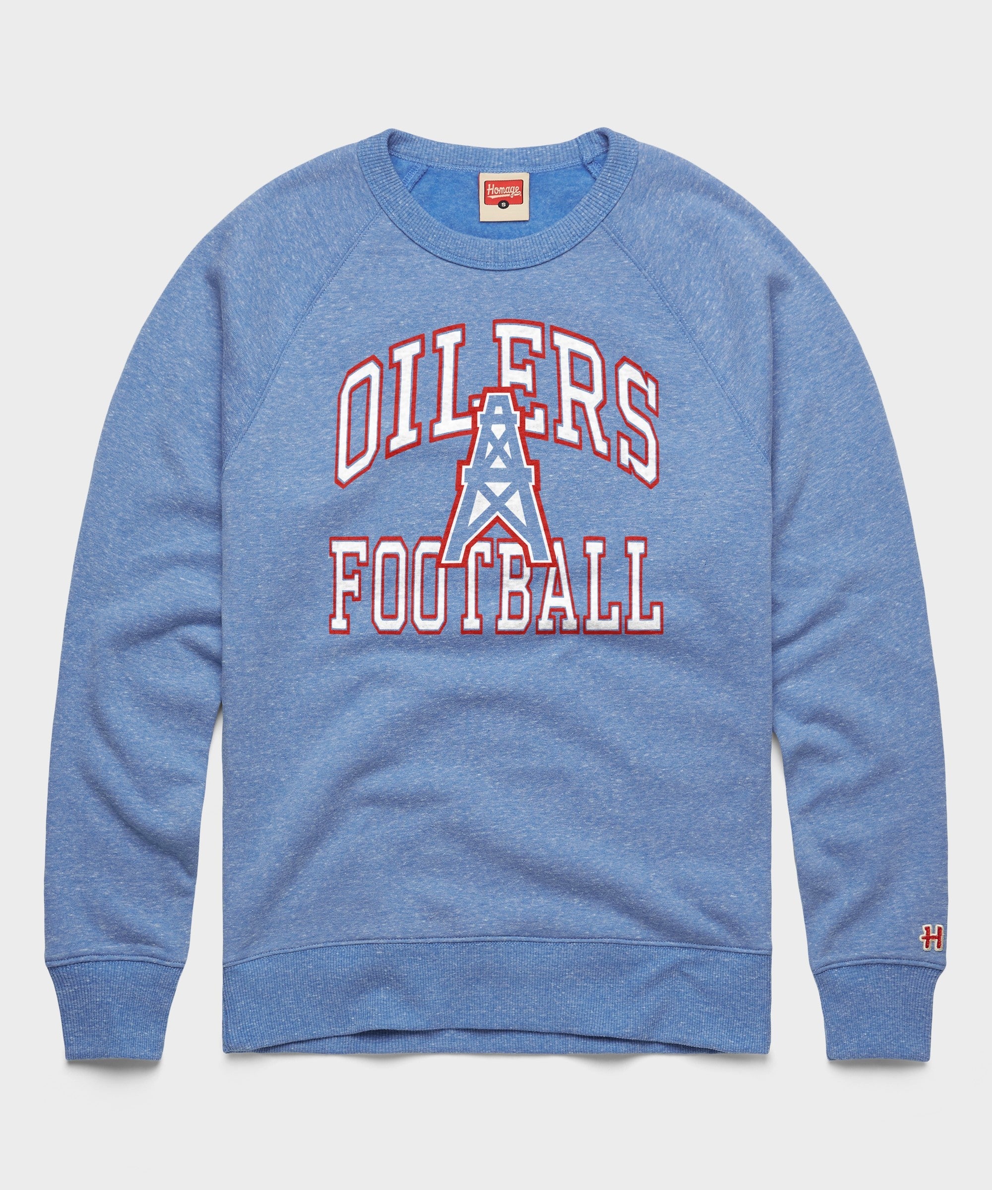 Oilers Football Arch Crewneck