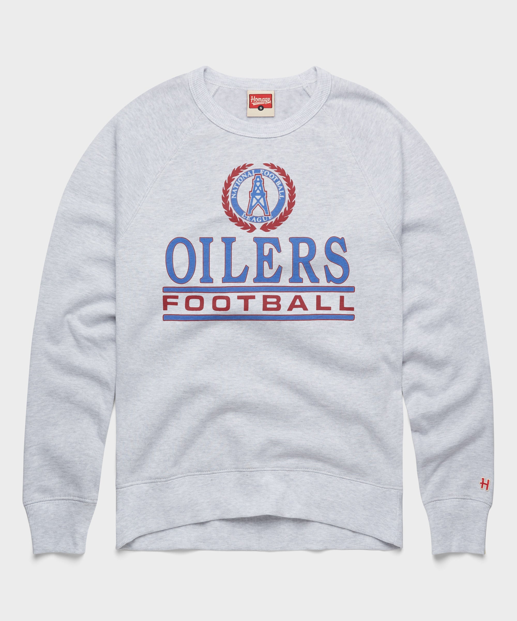 Oilers Football Crest Crewneck