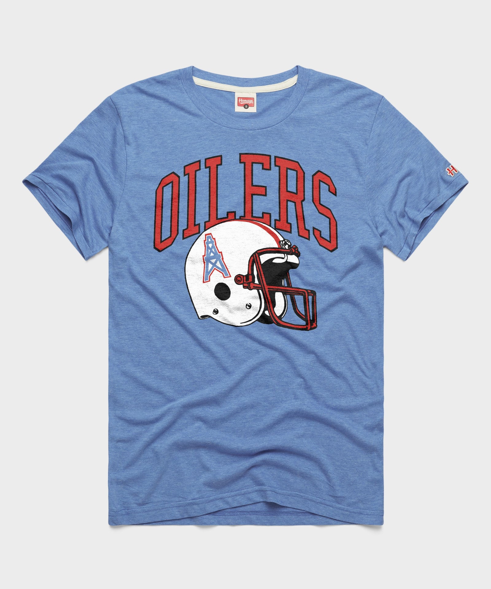 Oilers Football Helmet Retro