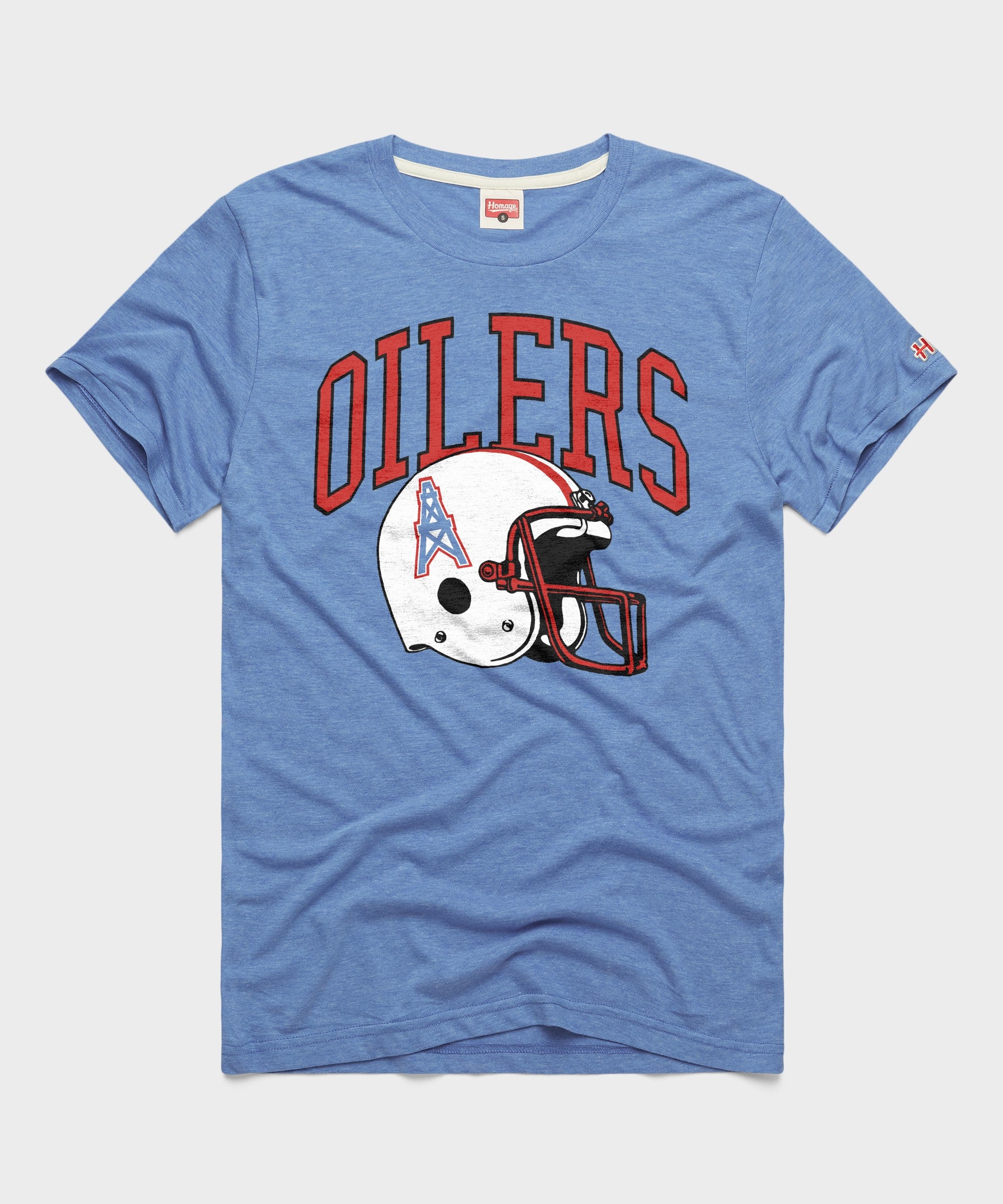 Oilers Football Helmet Retro