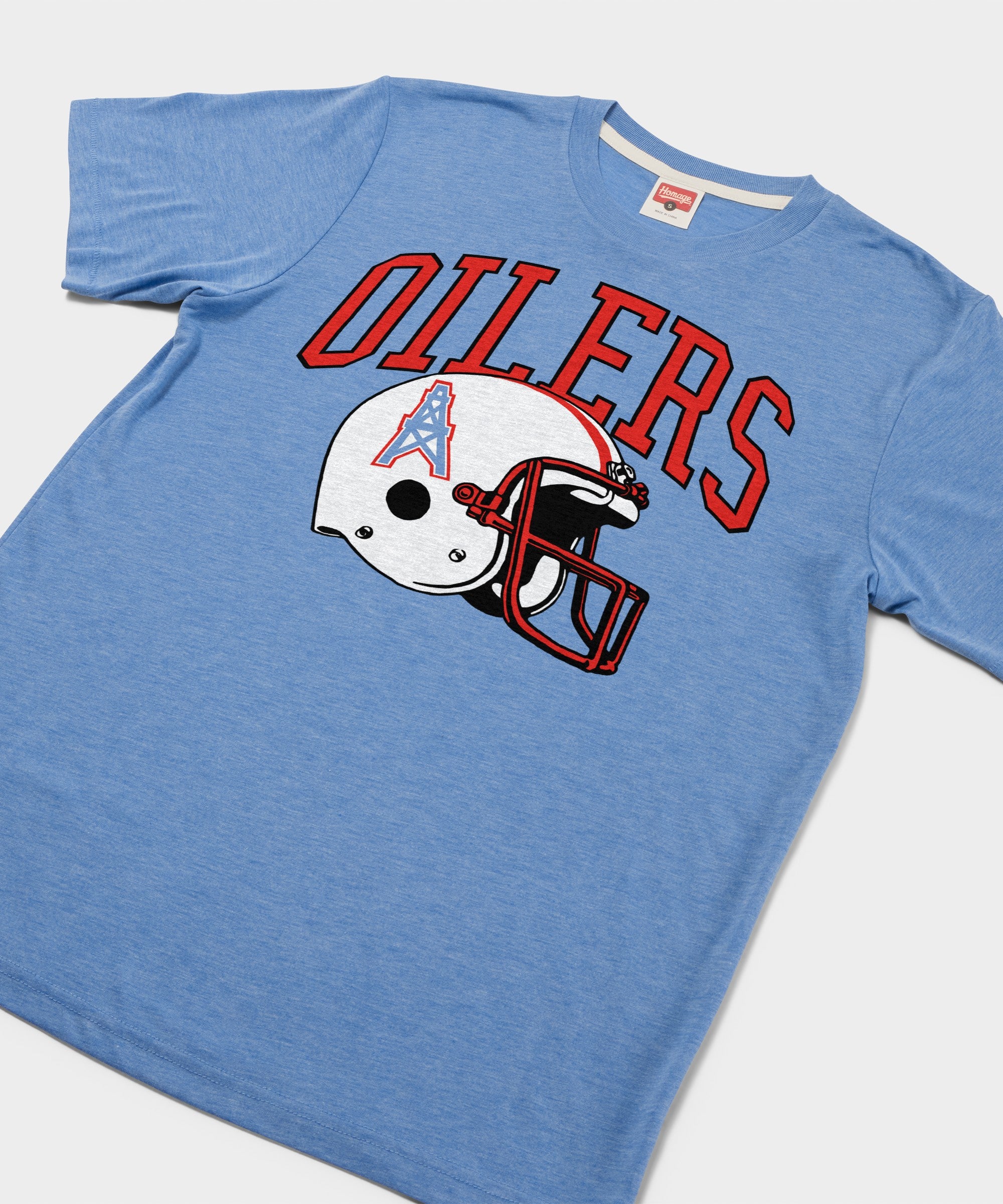 Oilers Football Helmet Retro