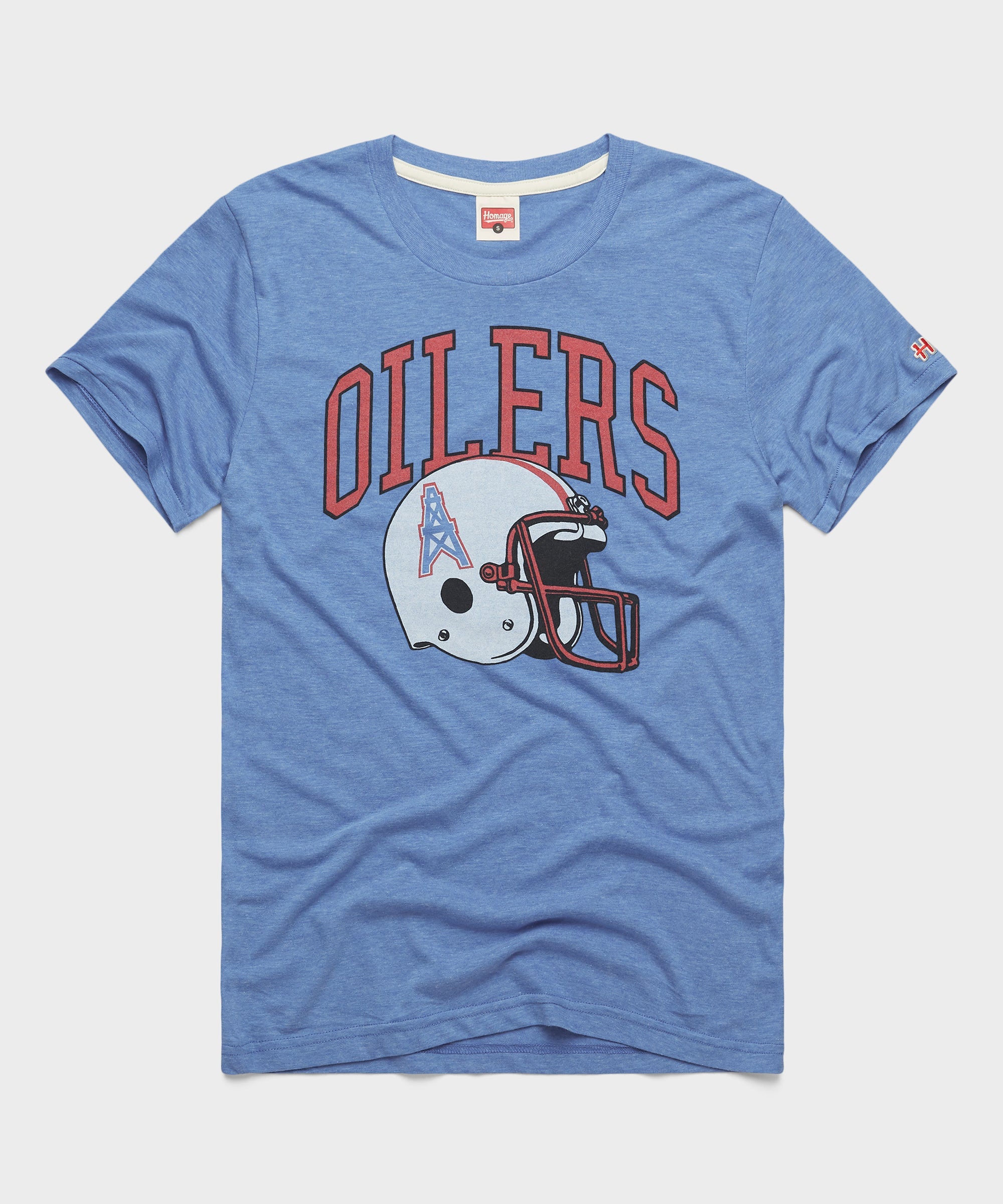 Oilers Football Helmet Retro