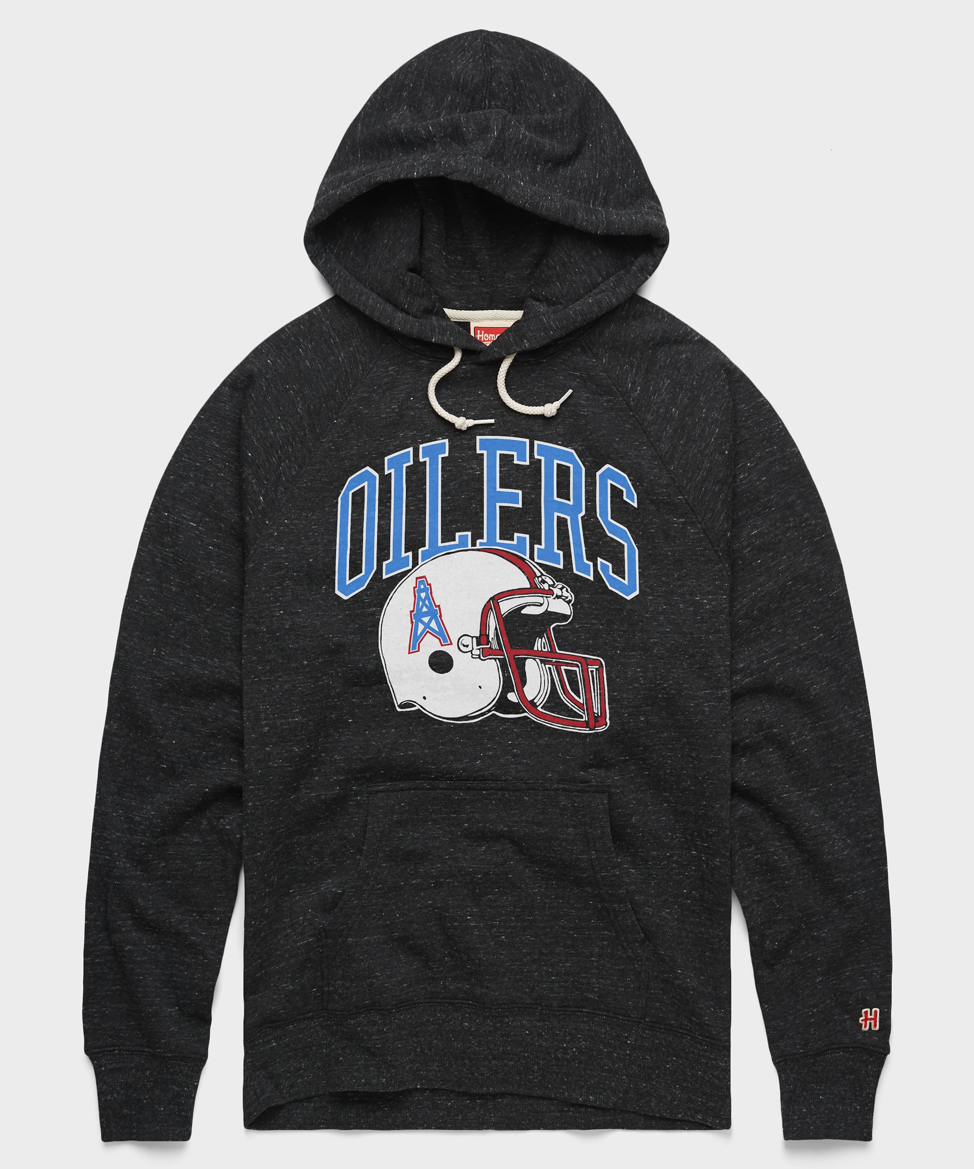 Oilers Football Helmet Retro Hoodie