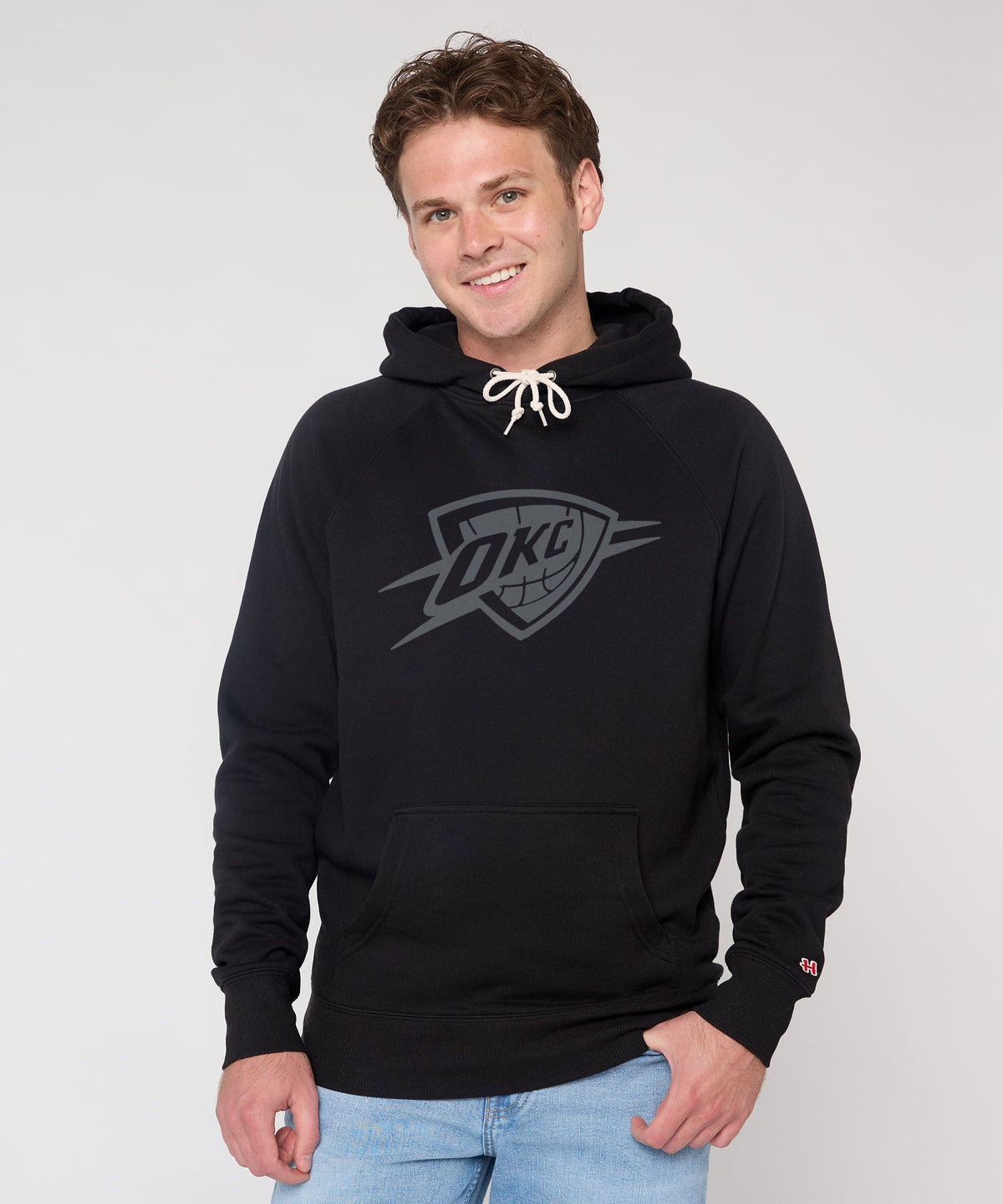 Oklahoma City Thunder Logo Blackout Hoodie