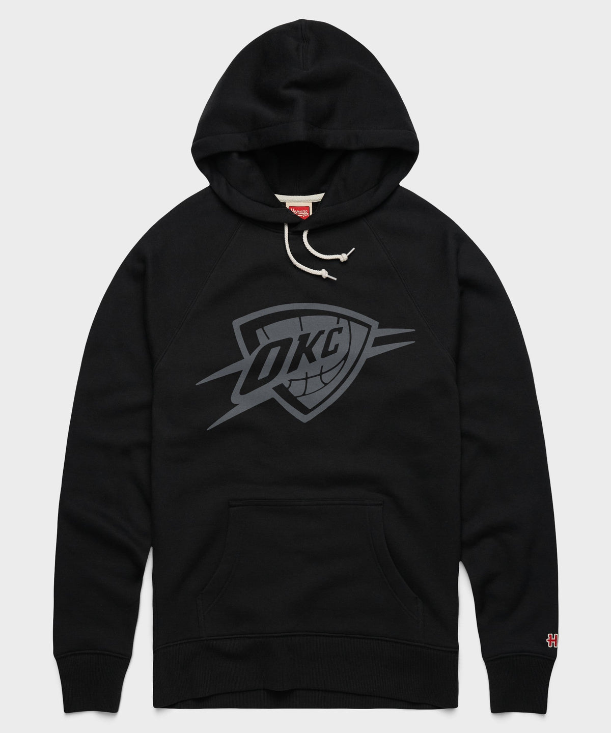 Oklahoma City Thunder Logo Blackout Hoodie