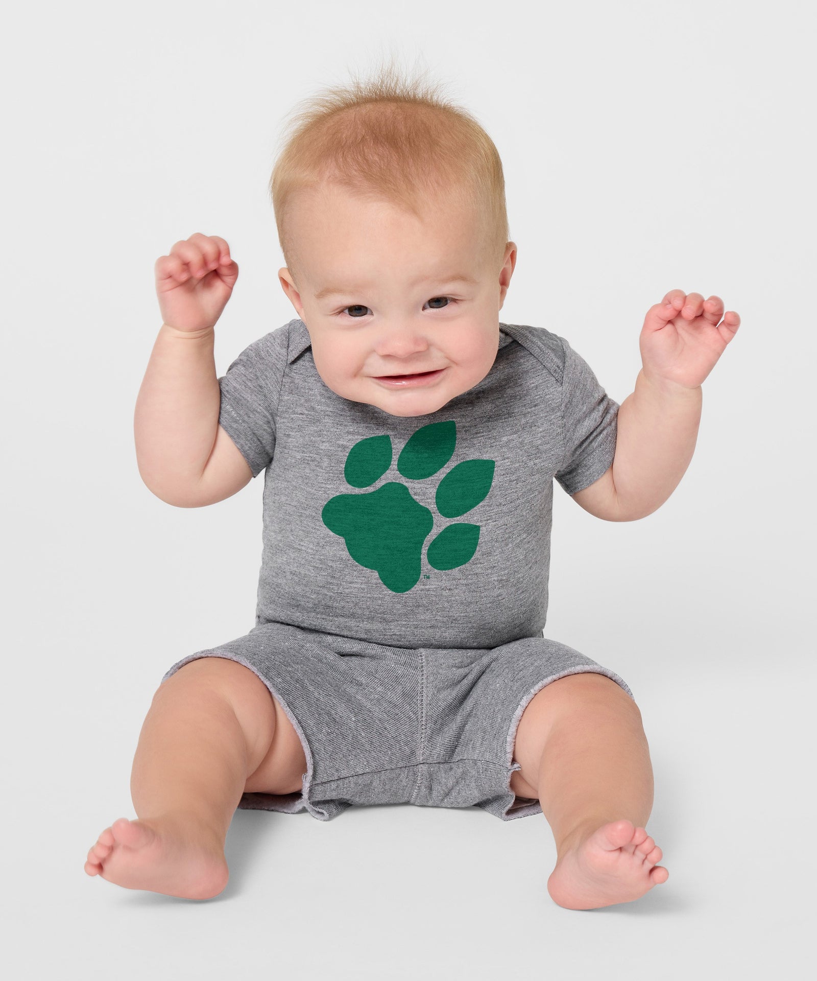 Ou Pawprint Baby One Piece