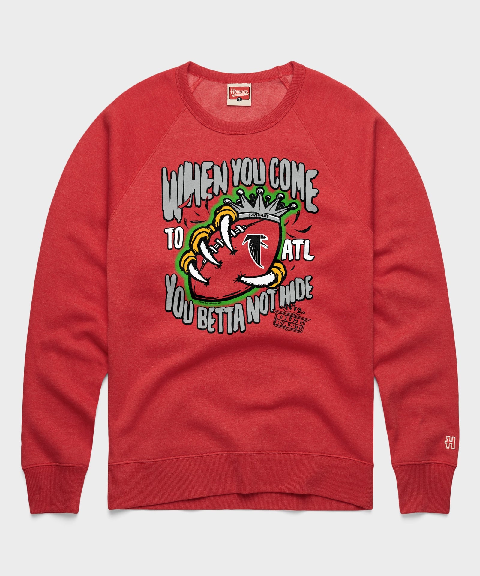 Outkast X Atlanta Falcons You Betta Not Hide Crewneck