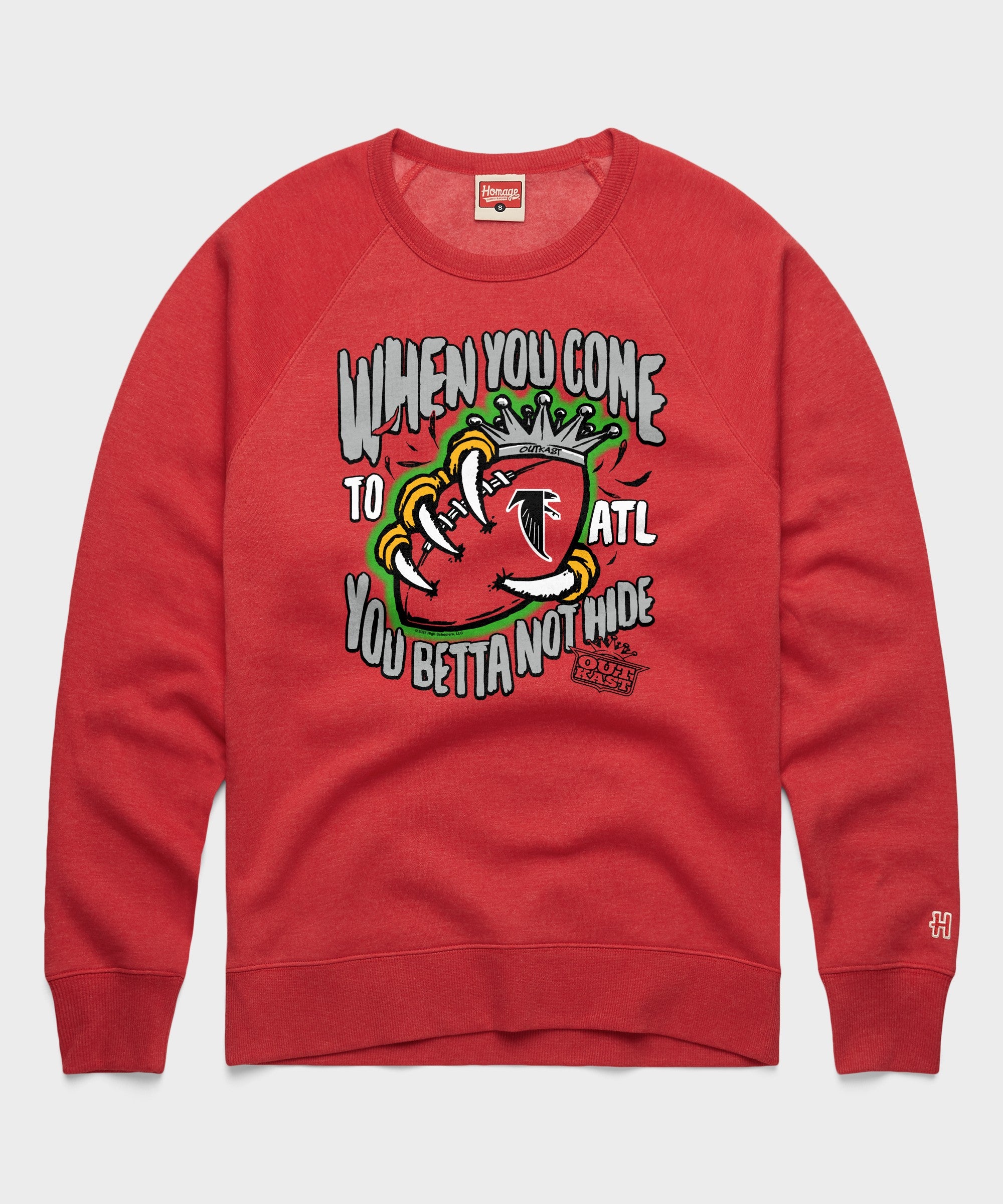 Outkast X Atlanta Falcons You Betta Not Hide Crewneck