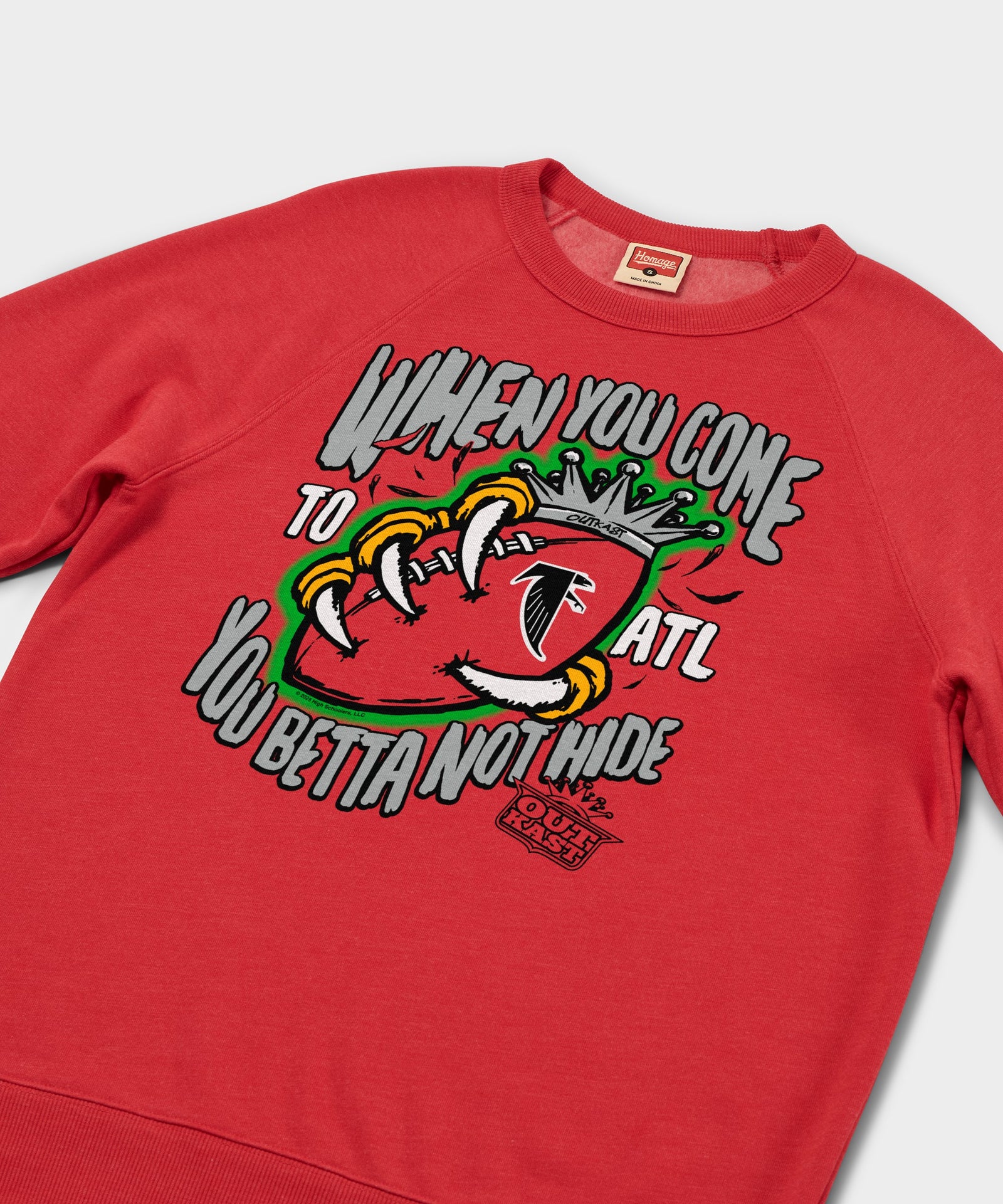 Outkast X Atlanta Falcons You Betta Not Hide Crewneck