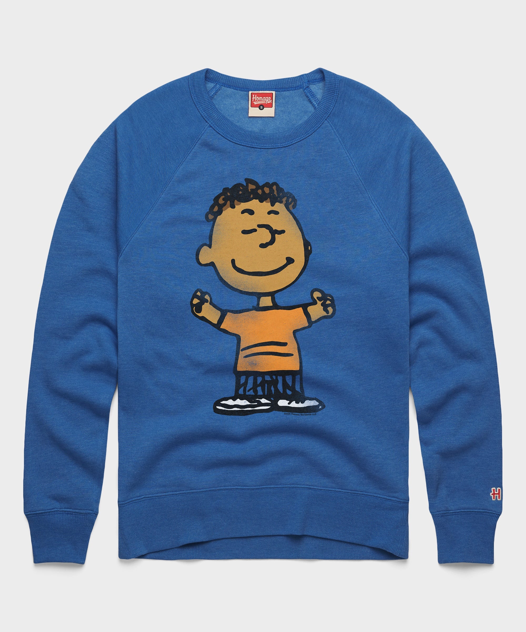 Peanuts Franklin Character Crewneck Royal Blue