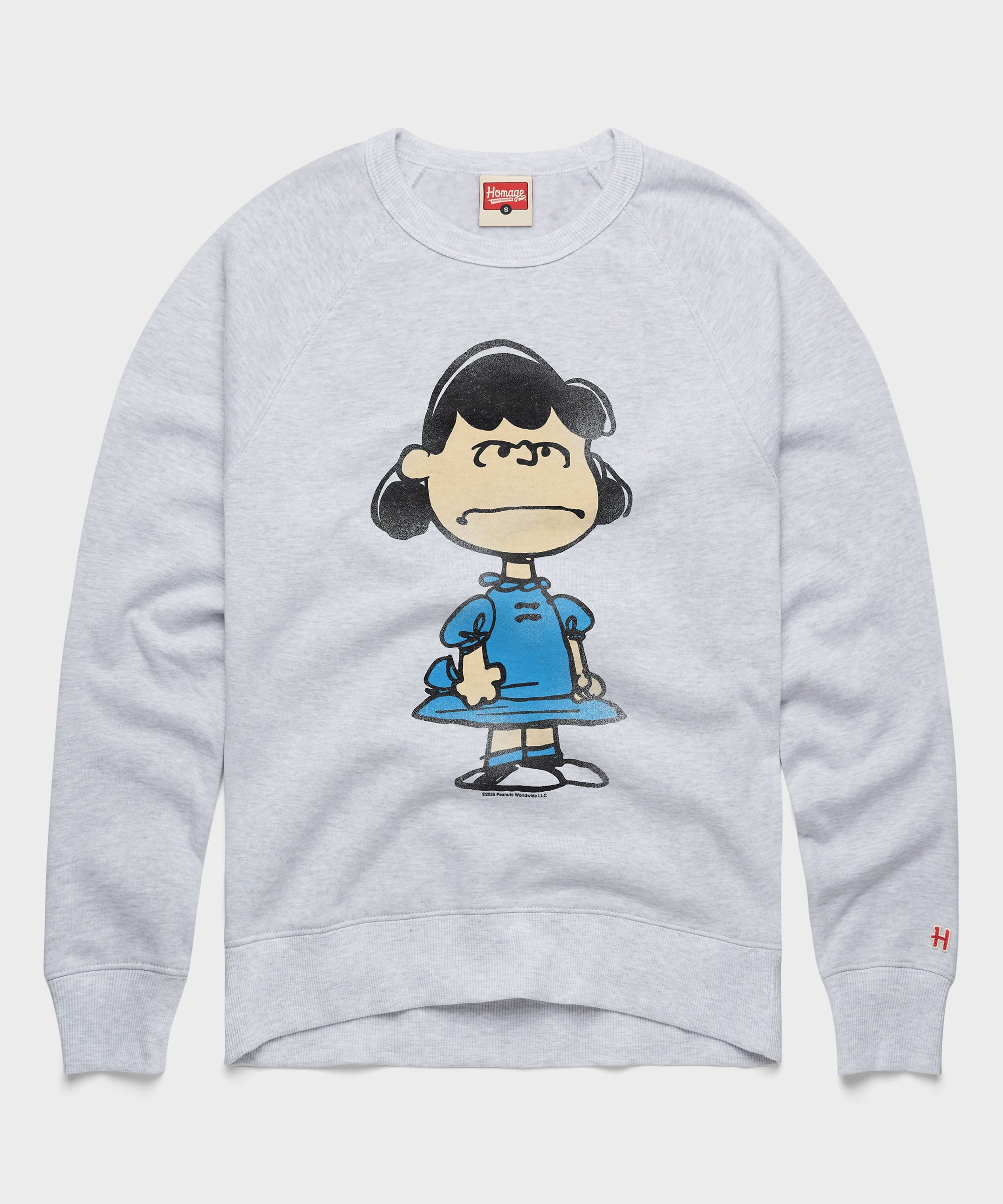 Peanuts Lucy Character Crewneck Ash