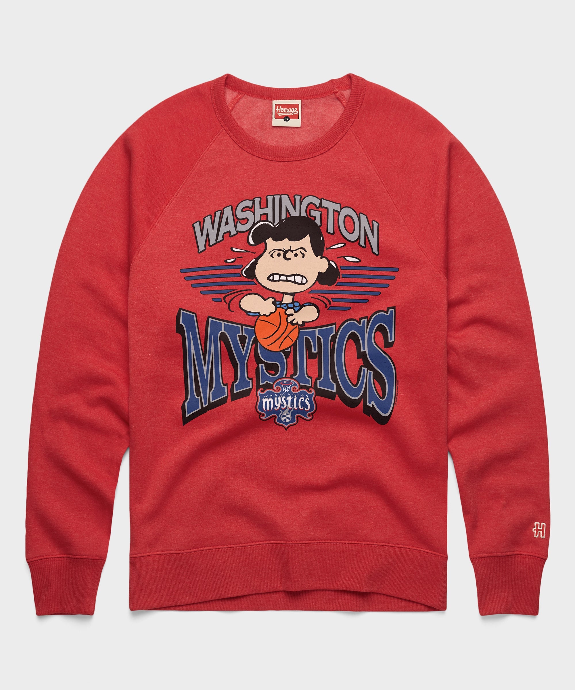 Peanuts Lucy x Washington Mystics Crewneck
