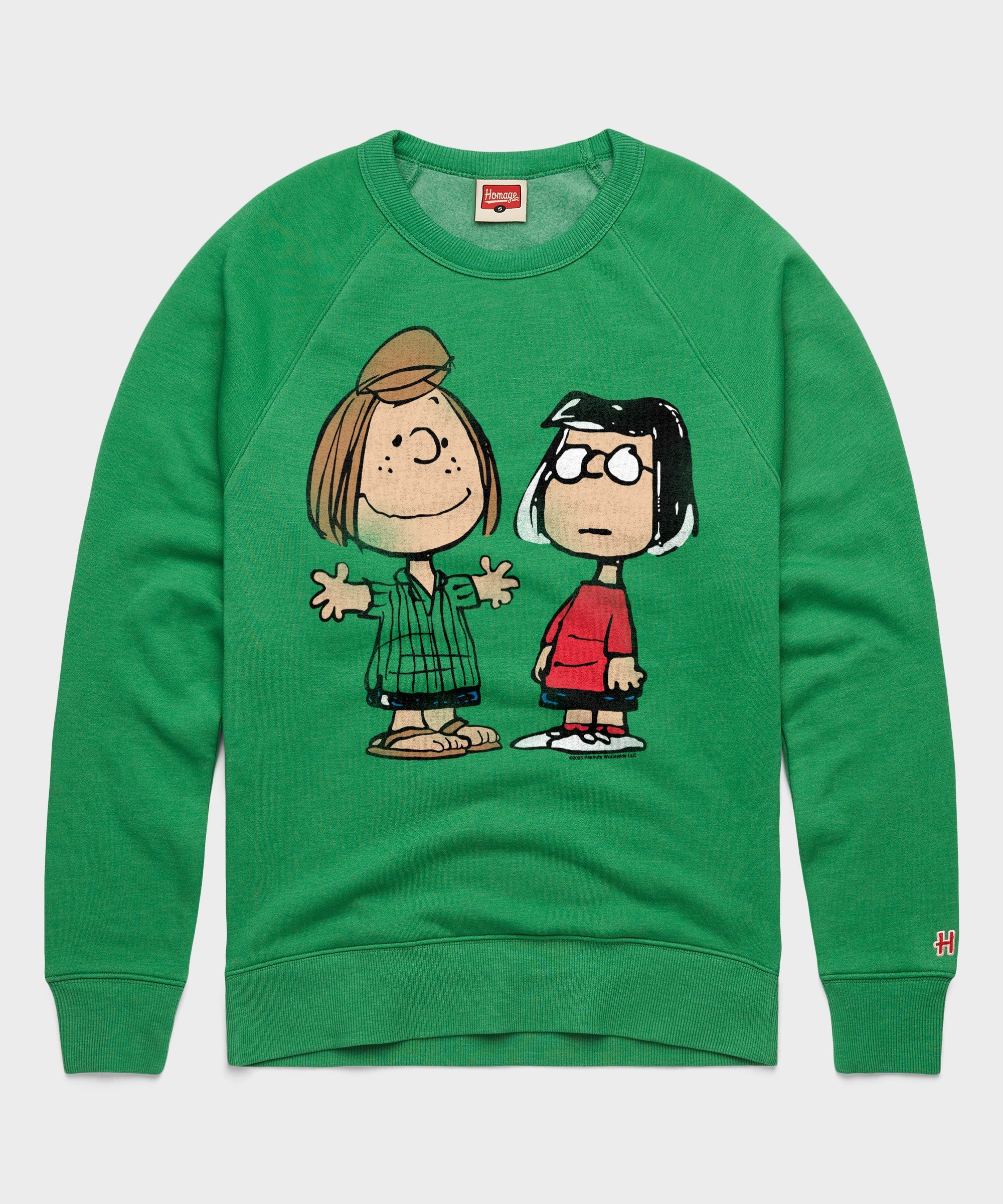Peanuts Peppermint Patty And Marcie Character Crewneck