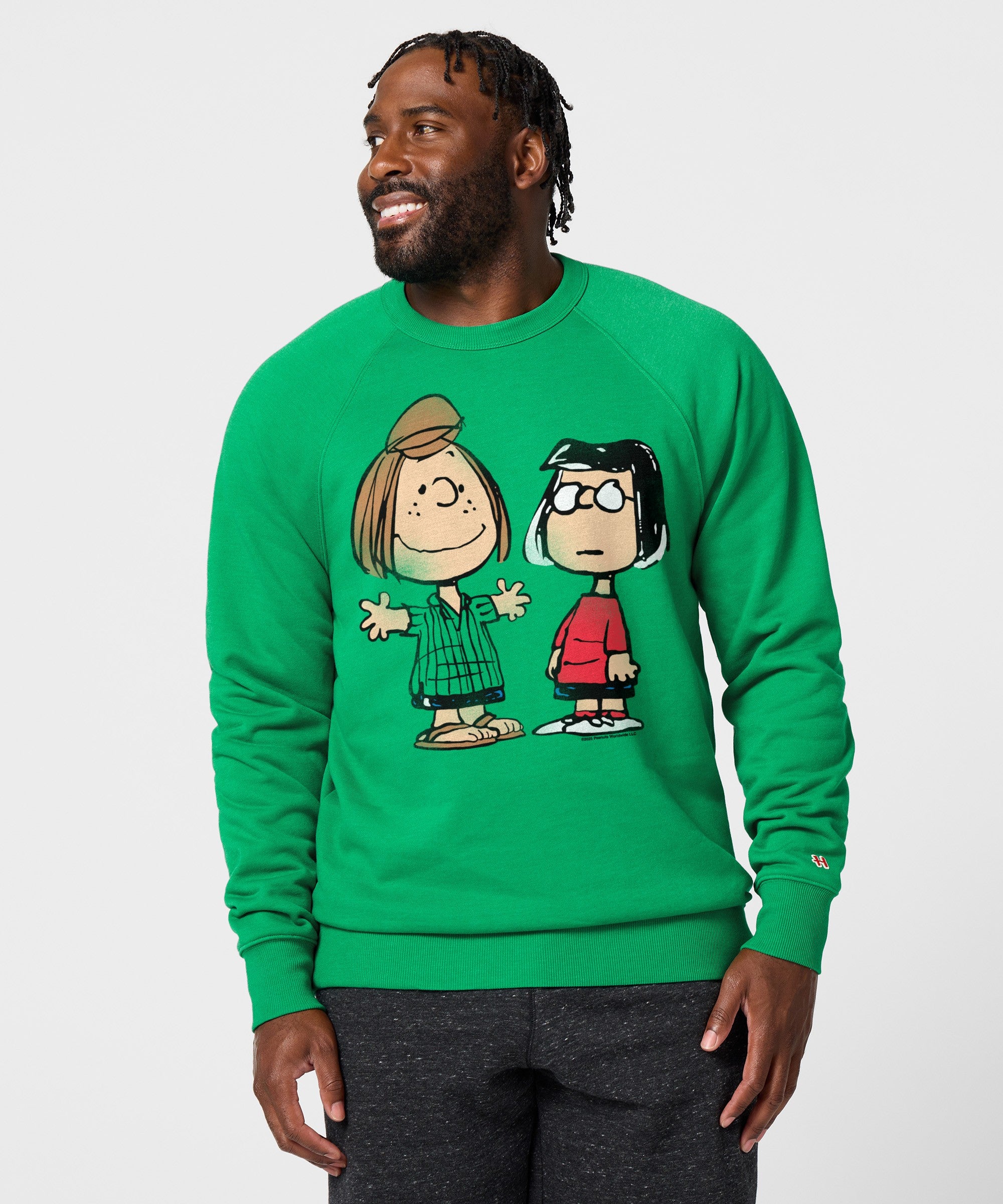 Peanuts Peppermint Patty And Marcie Character Crewneck
