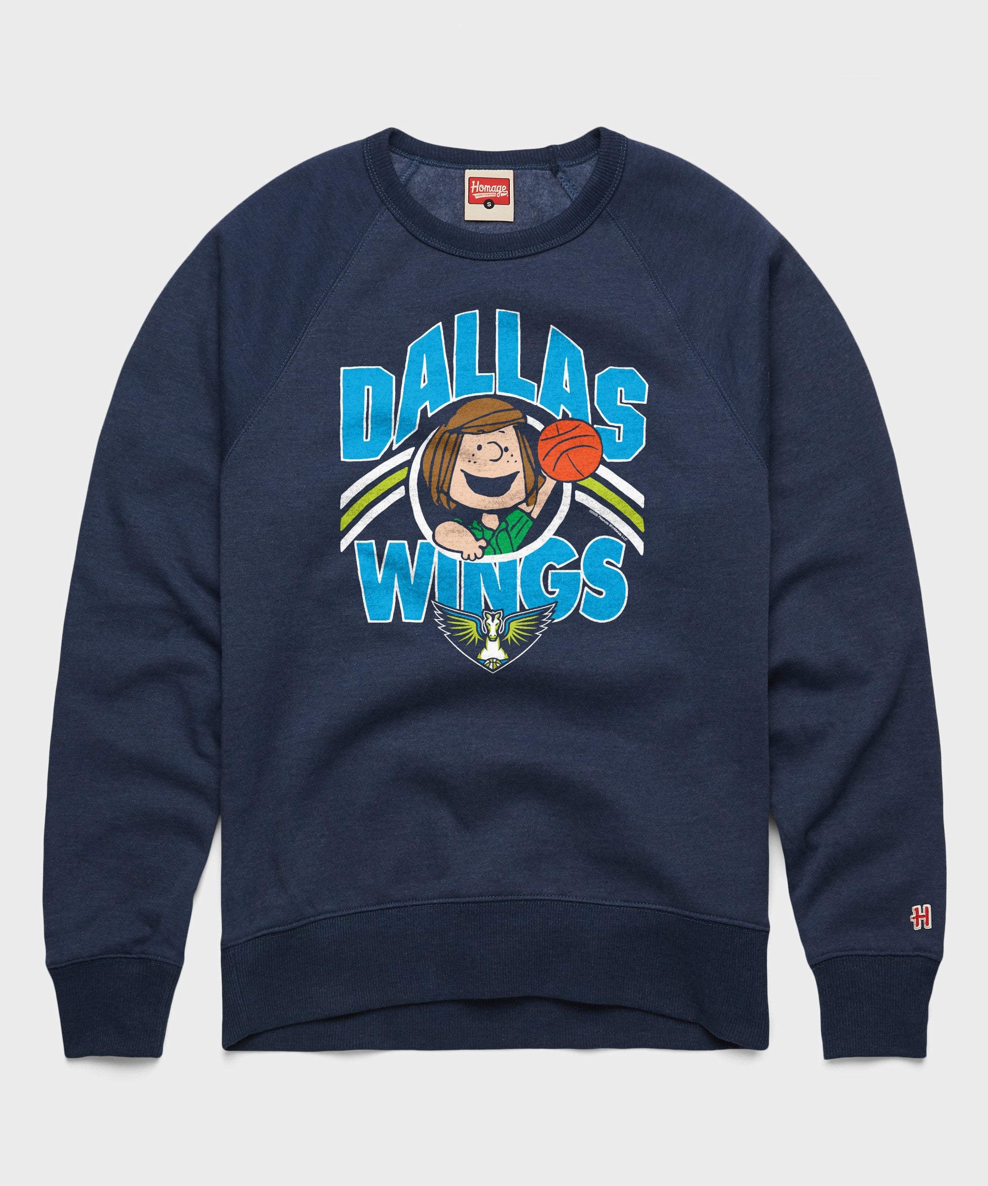 Peanuts Peppermint Patty X Dallas Wings Crewneck