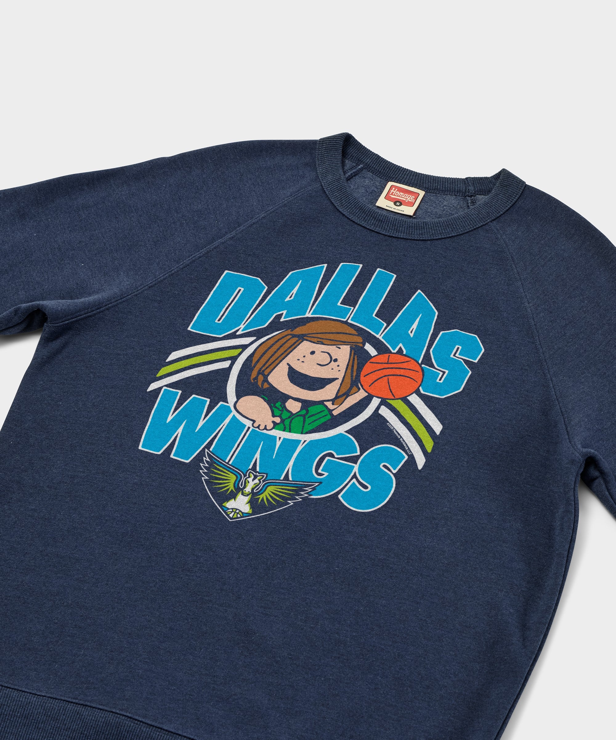Peanuts Peppermint Patty X Dallas Wings Crewneck