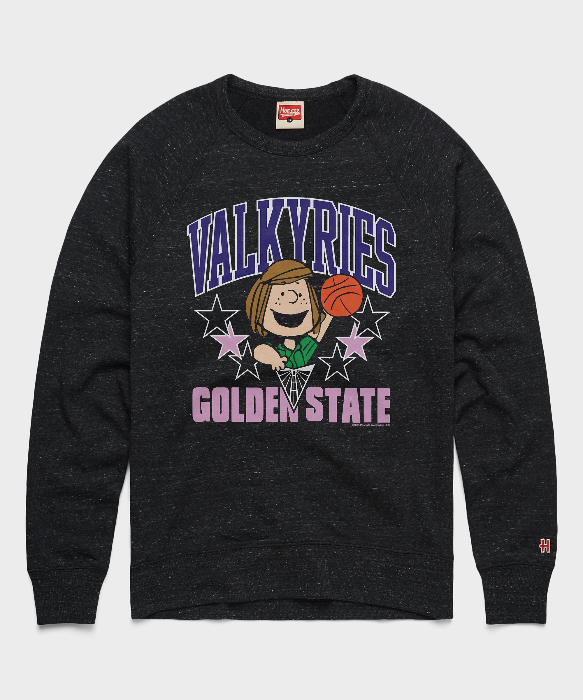 Peanuts Peppermint Patty x Golden State Valkyries Crewneck Charcoal