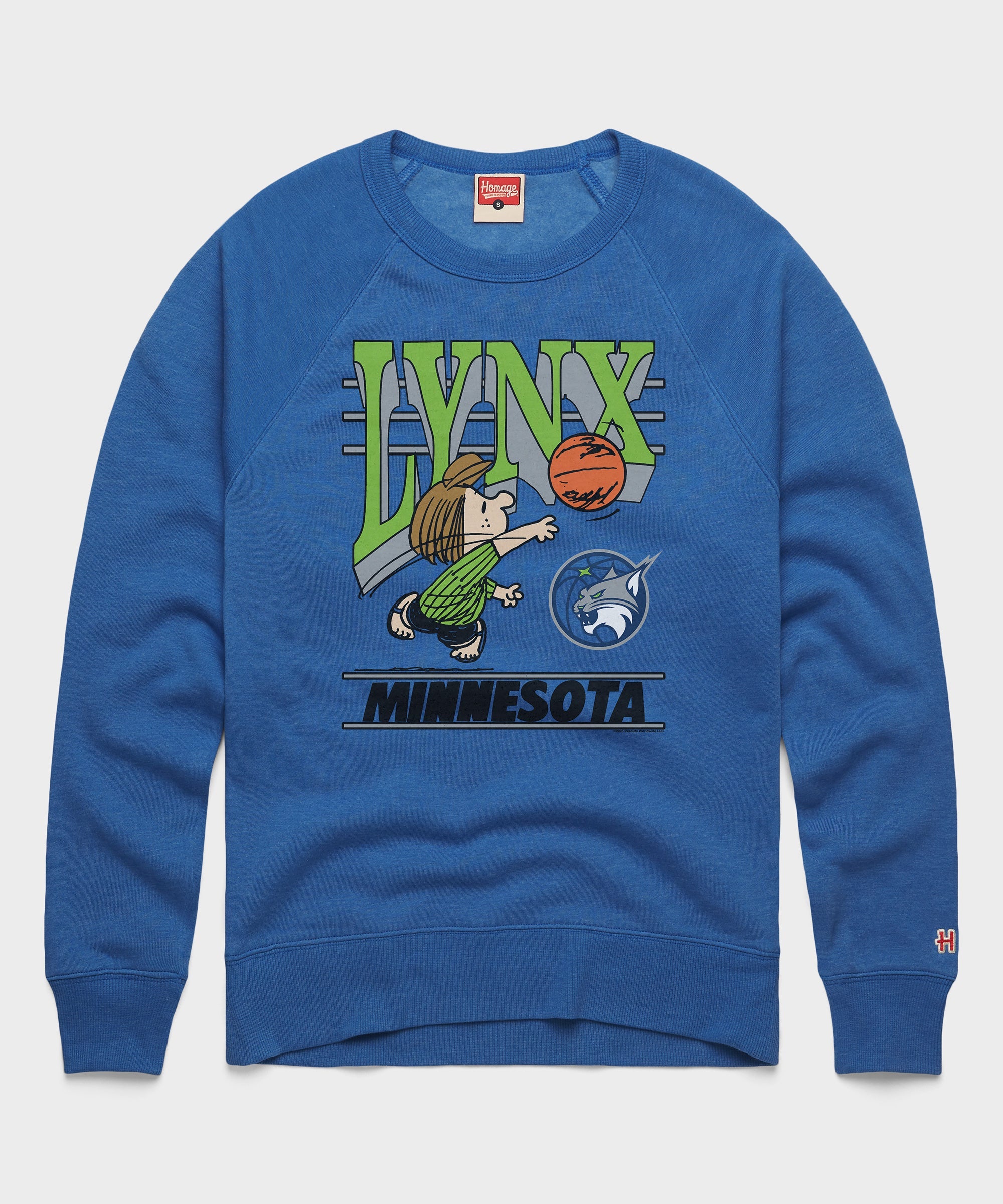 Peanuts Peppermint Patty x Minnesota Lynx Crewneck