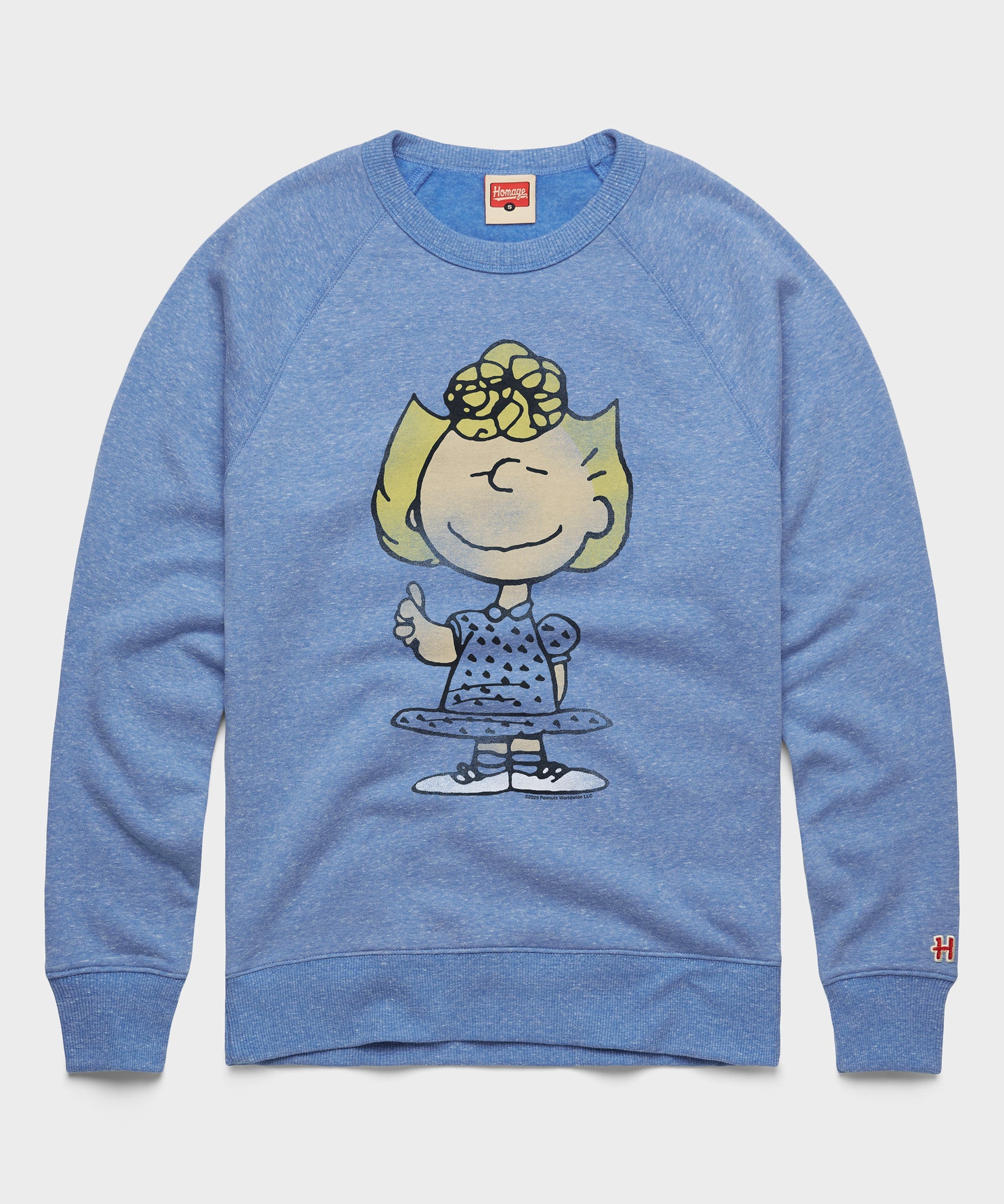 Peanuts Sally Character Crewneck Light Blue