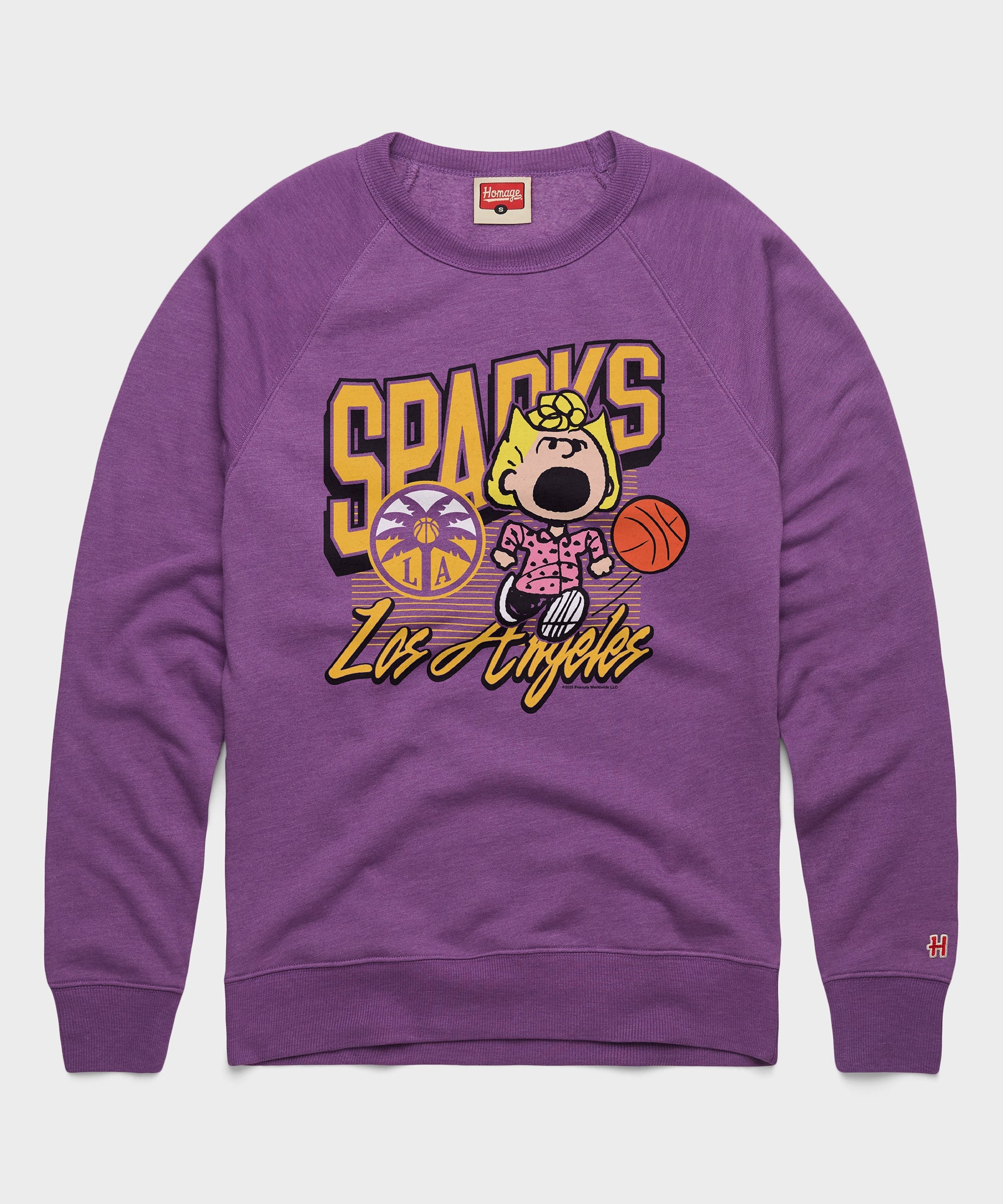 Peanuts Sally x Los Angeles Sparks Crewneck
