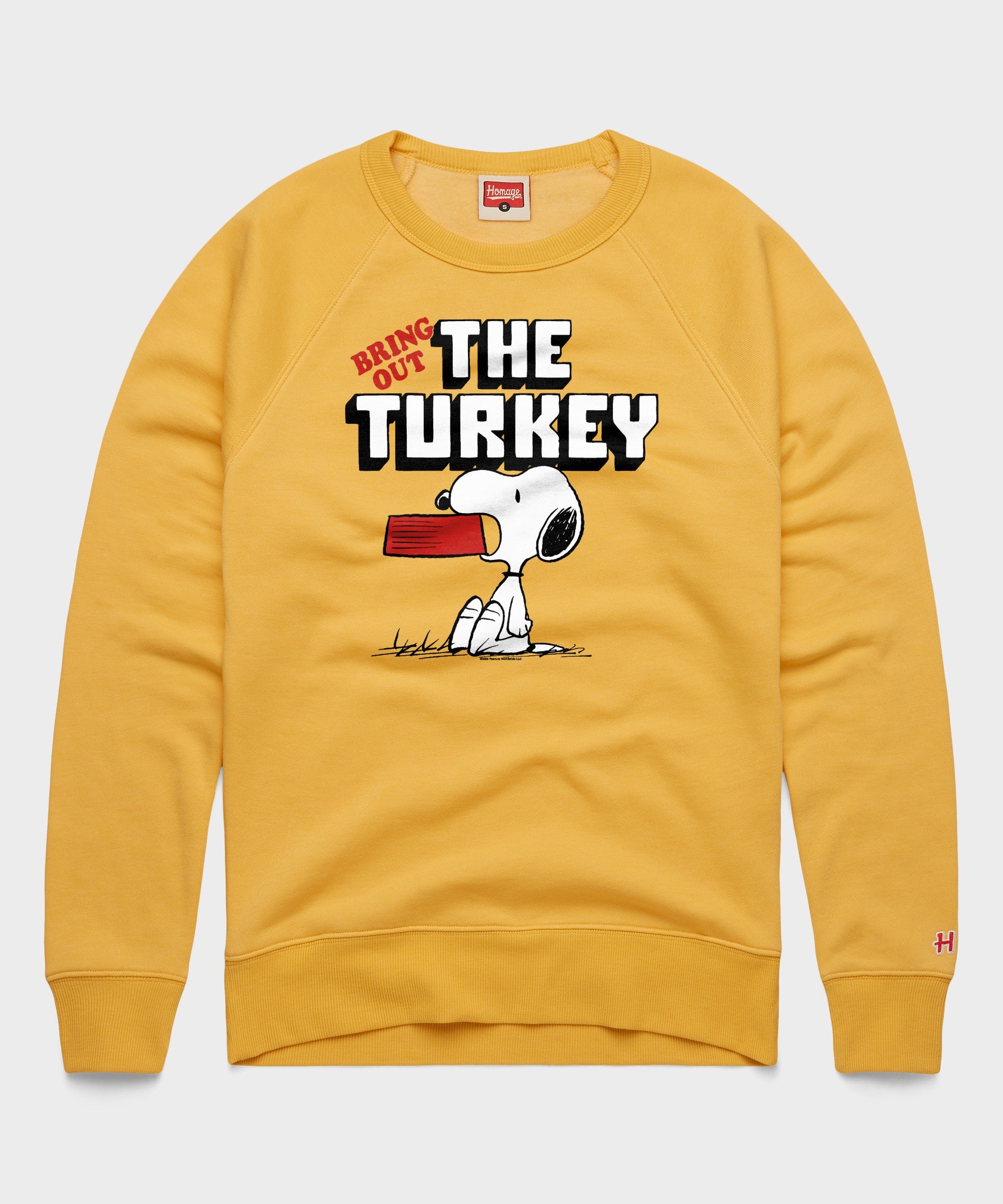 Peanuts Snoopy Bring Out The Turkey Crewneck