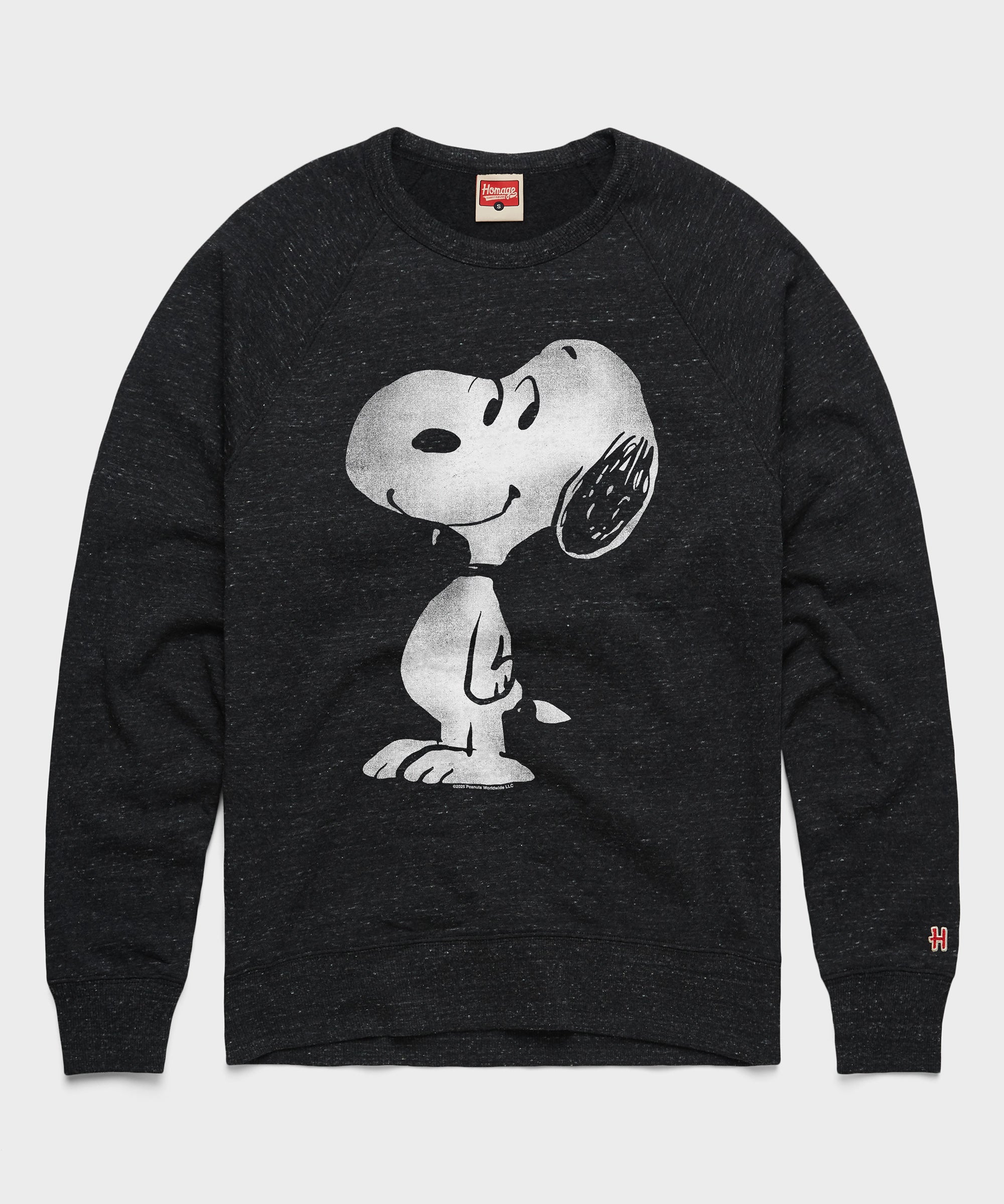 Peanuts Snoopy Character Crewneck Charcoal