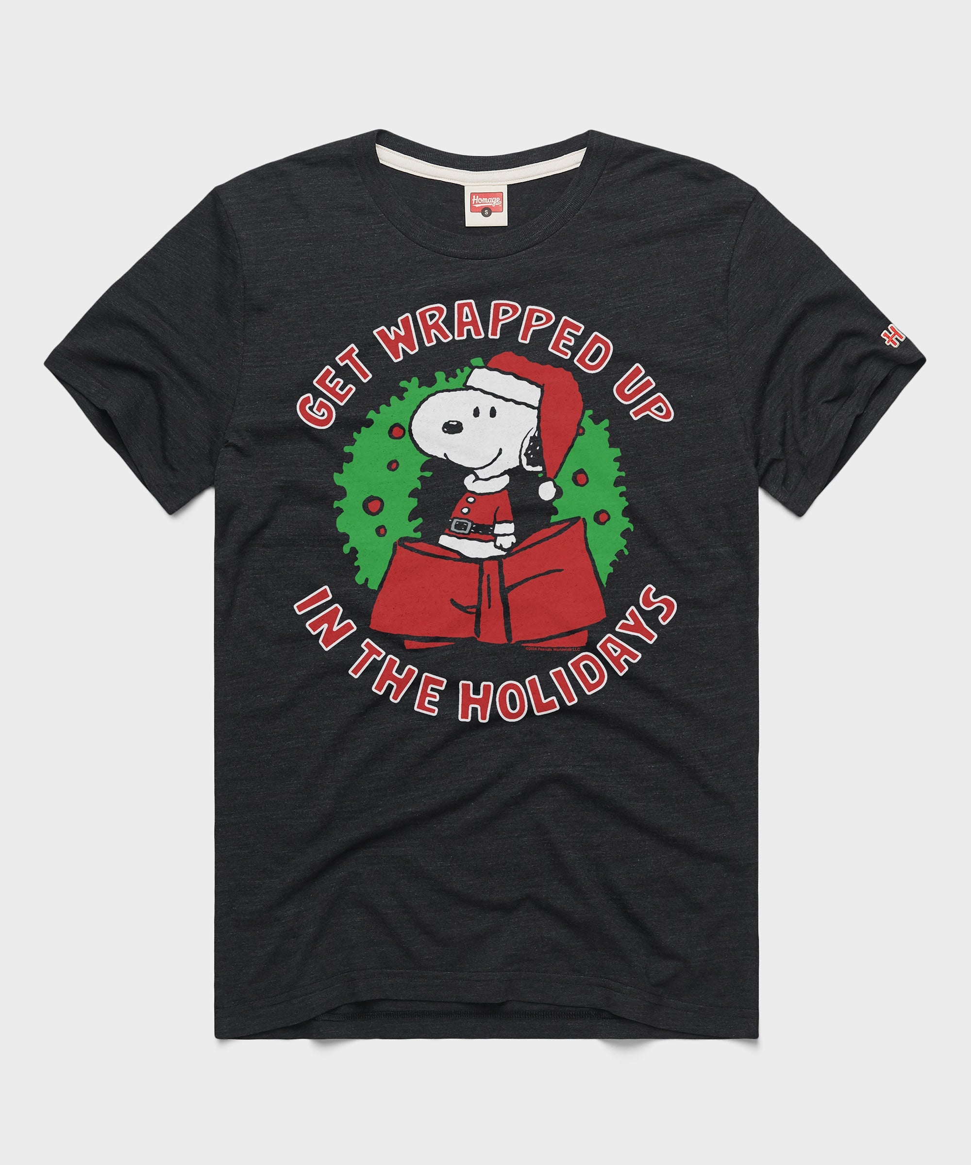 Peanuts Snoopy Get Wrapped Up In The Holidays Charcoal